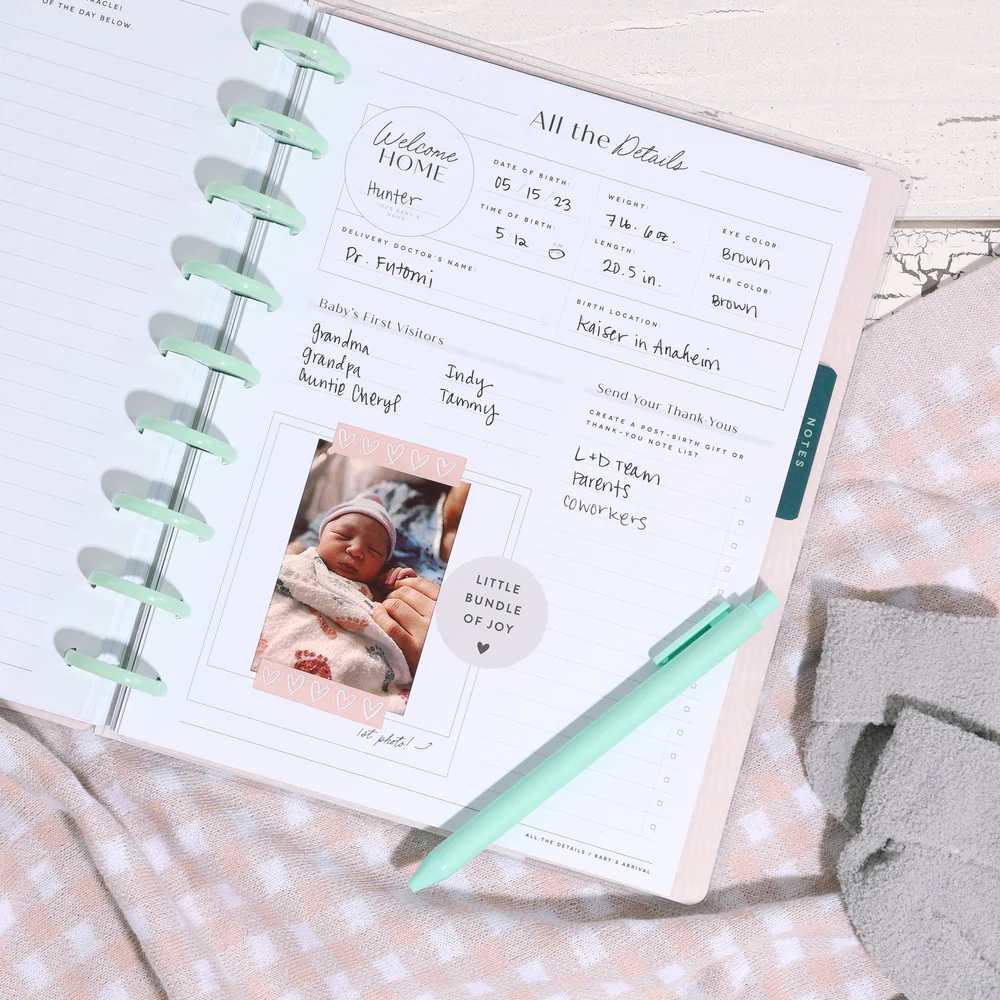 Undated Butterflies and Blooms Pregnancy Happy Planner - Classic Pregnancy Layout - 9 Months - Image 3