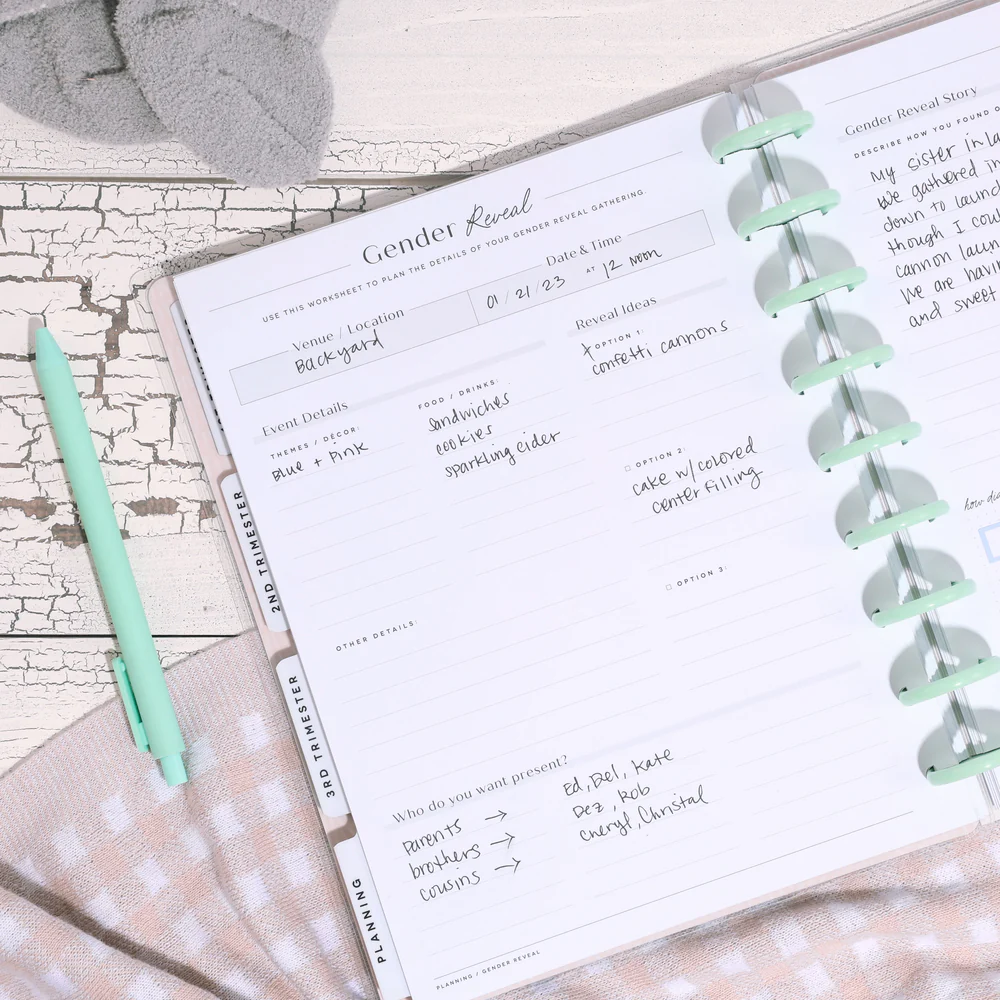 Undated Butterflies and Blooms Pregnancy Happy Planner - Classic Pregnancy Layout - 9 Months - Image 5