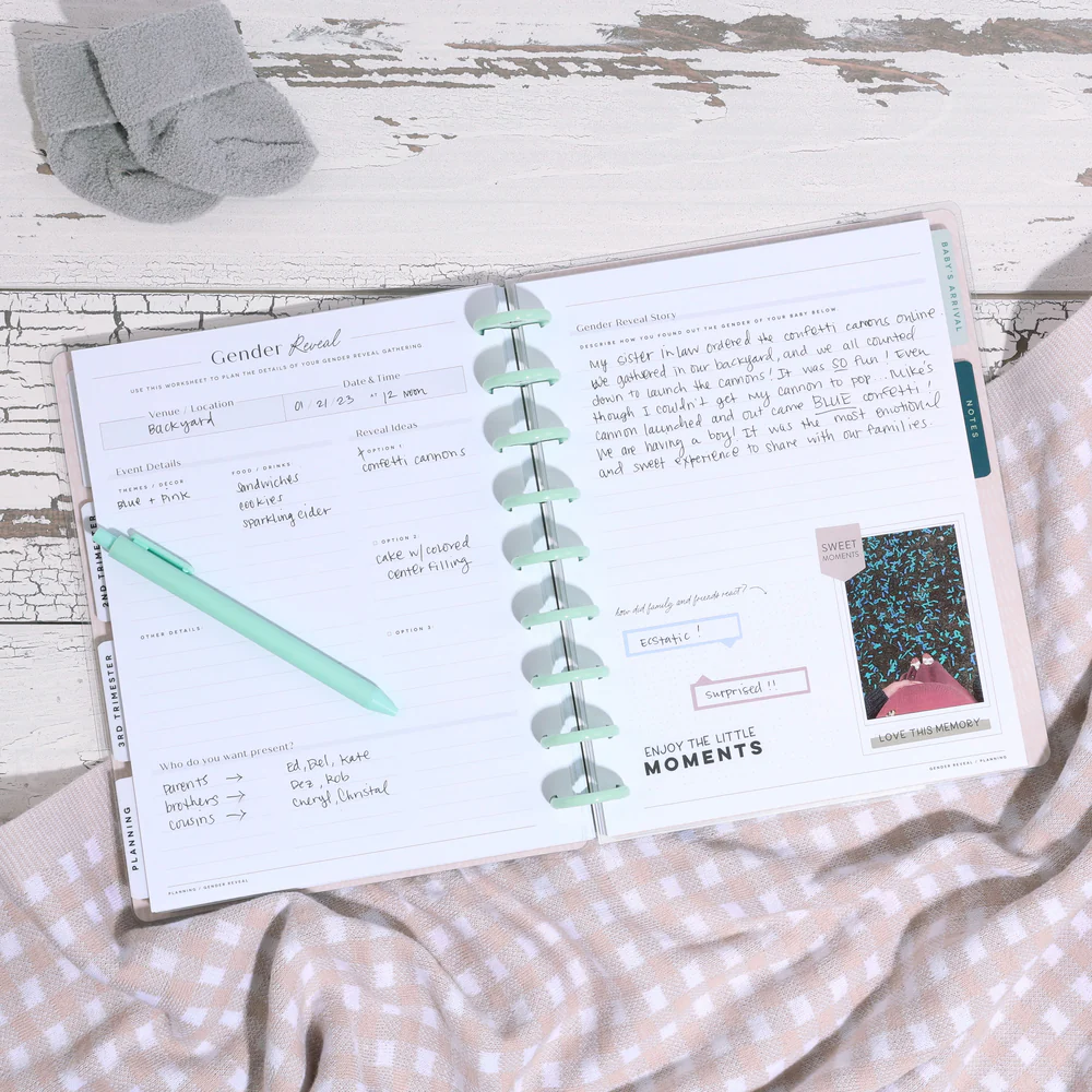 Undated Butterflies and Blooms Pregnancy Happy Planner - Classic Pregnancy Layout - 9 Months - Image 6