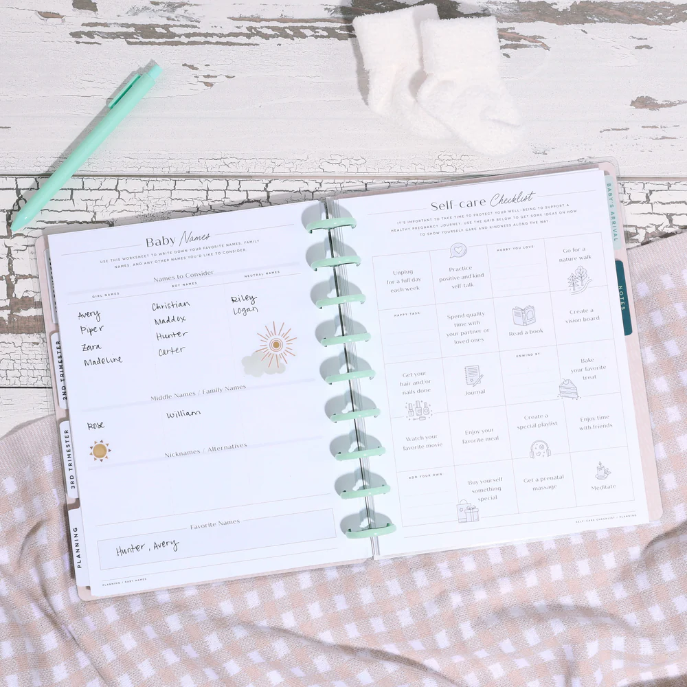 Undated Butterflies and Blooms Pregnancy Happy Planner - Classic Pregnancy Layout - 9 Months - Image 8