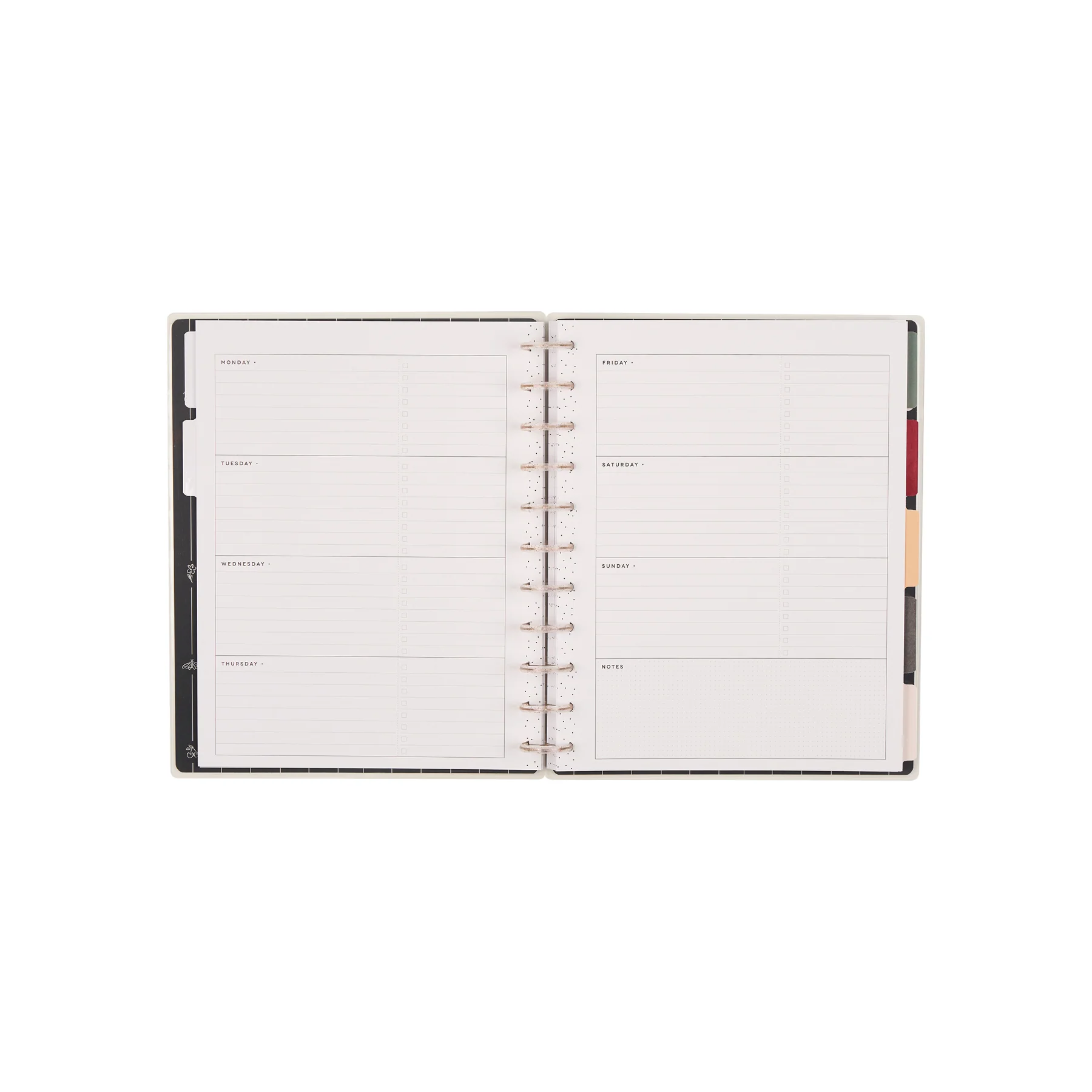 Undated Café Coquette Customizable Planner - Big Horizontal Layout - 12 Months - Image 12