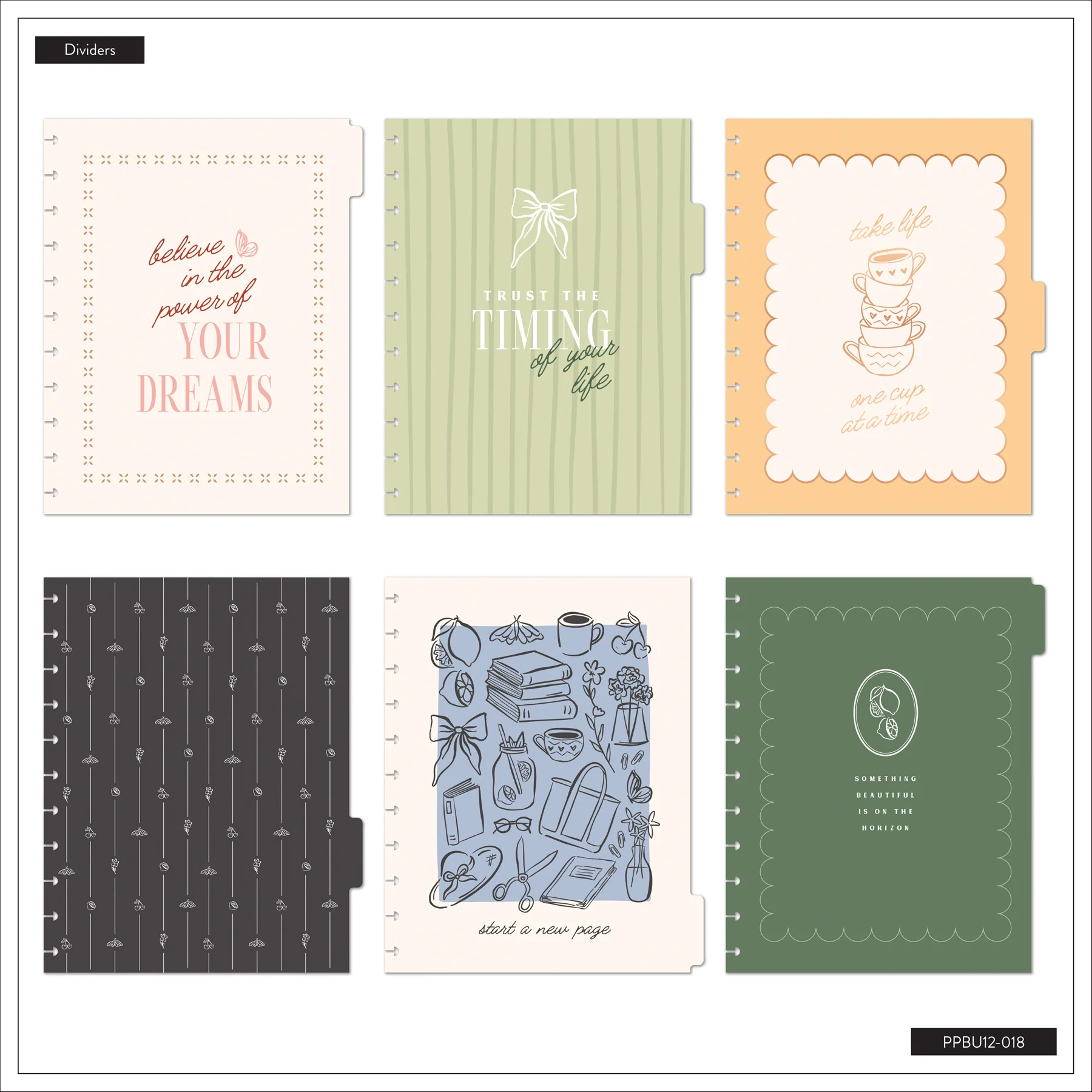 Undated Café Coquette Customizable Planner - Big Horizontal Layout - 12 Months - Image 13