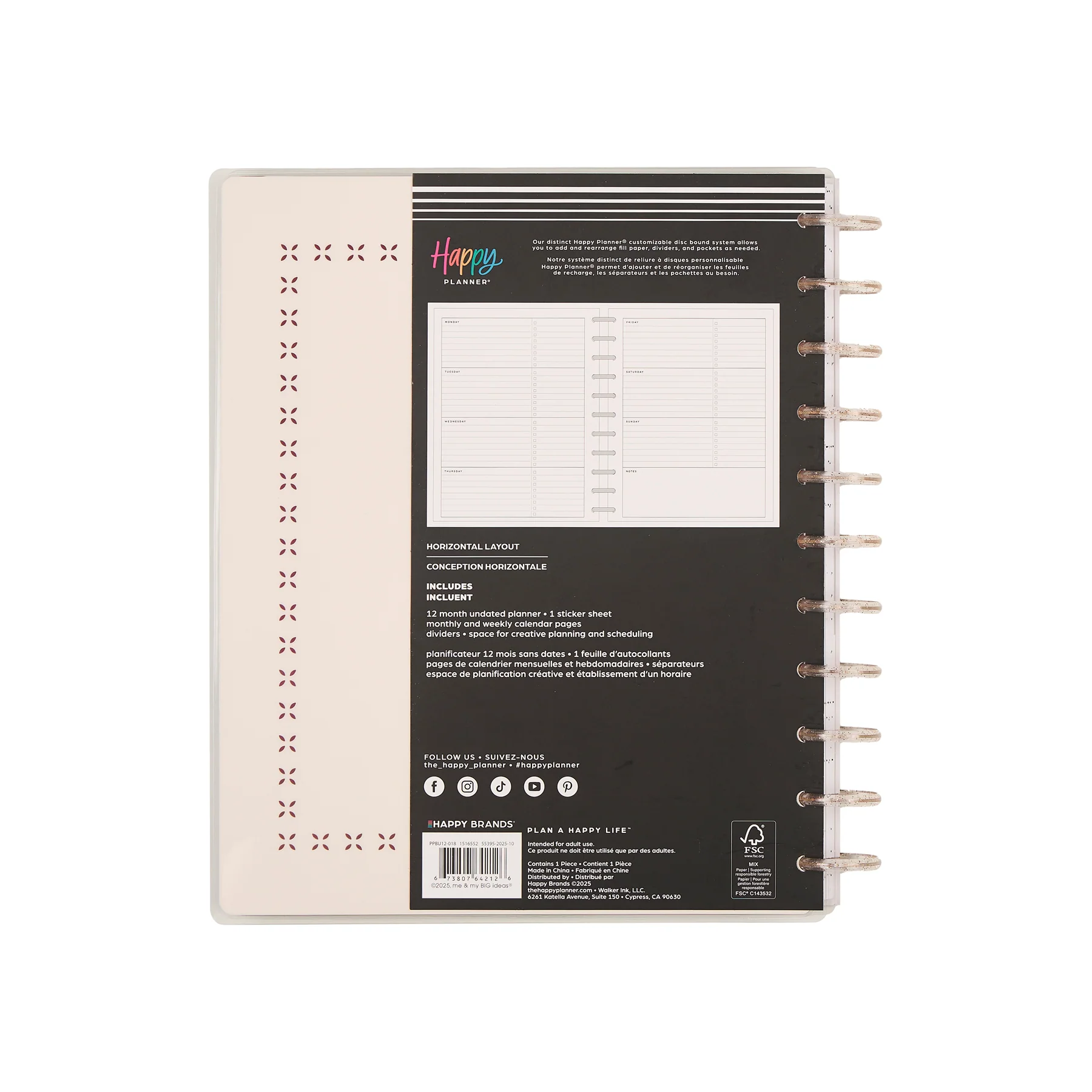 Undated Café Coquette Customizable Planner - Big Horizontal Layout - 12 Months - Image 18
