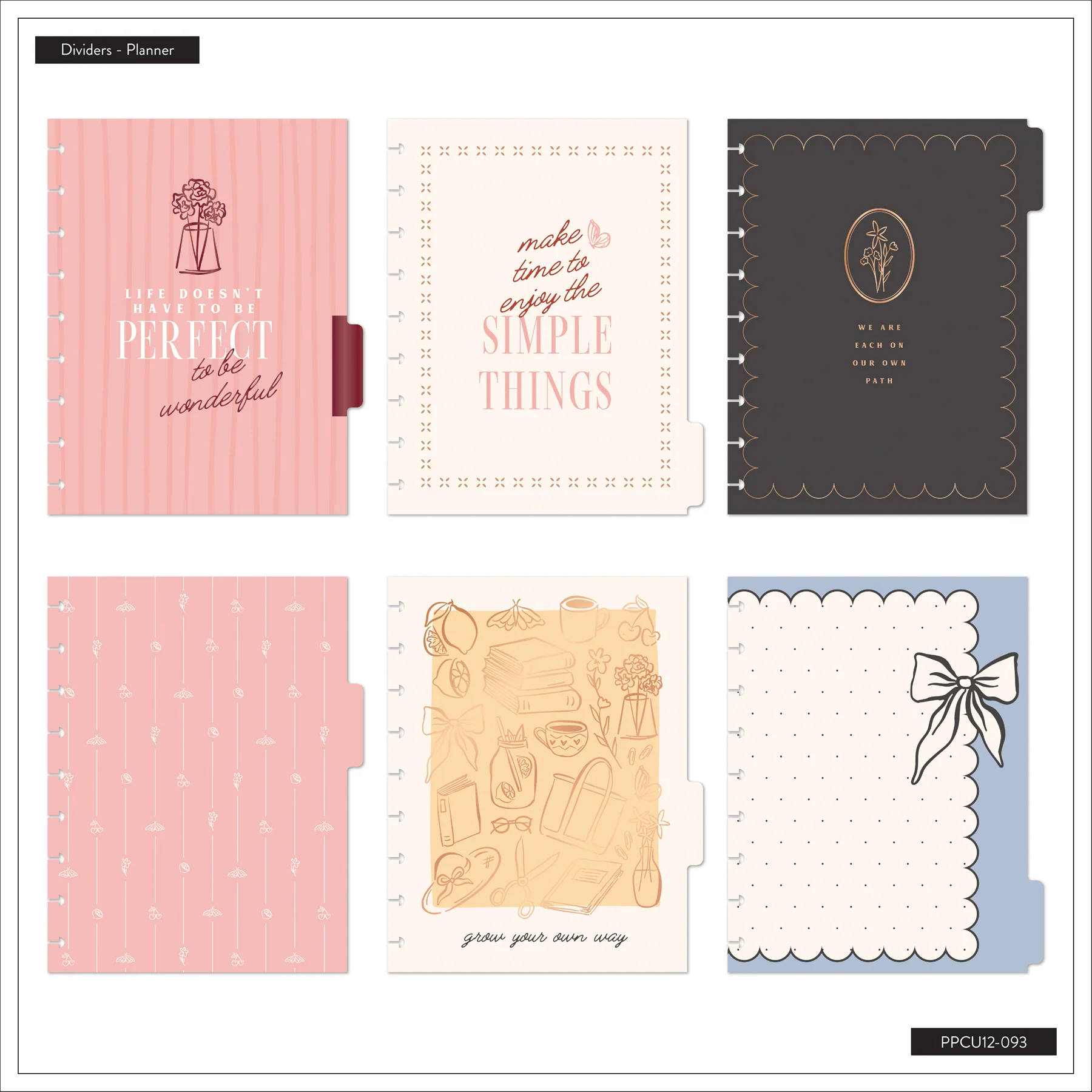 Undated Café Coquette Customizable Planner - Classic Vertical Layout - 12 Months - Image 12