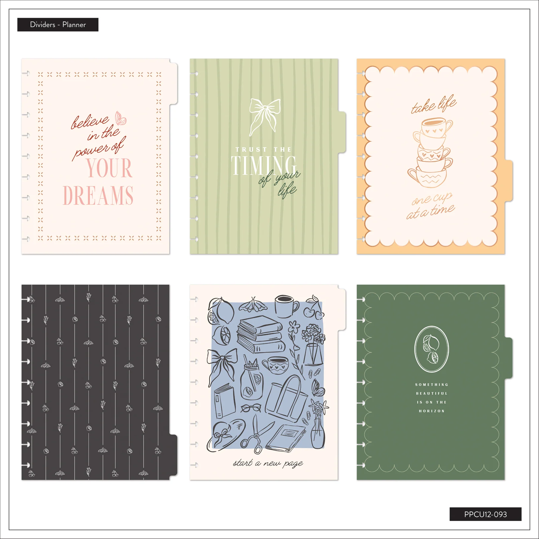 Undated Café Coquette Customizable Planner - Classic Vertical Layout - 12 Months - Image 13