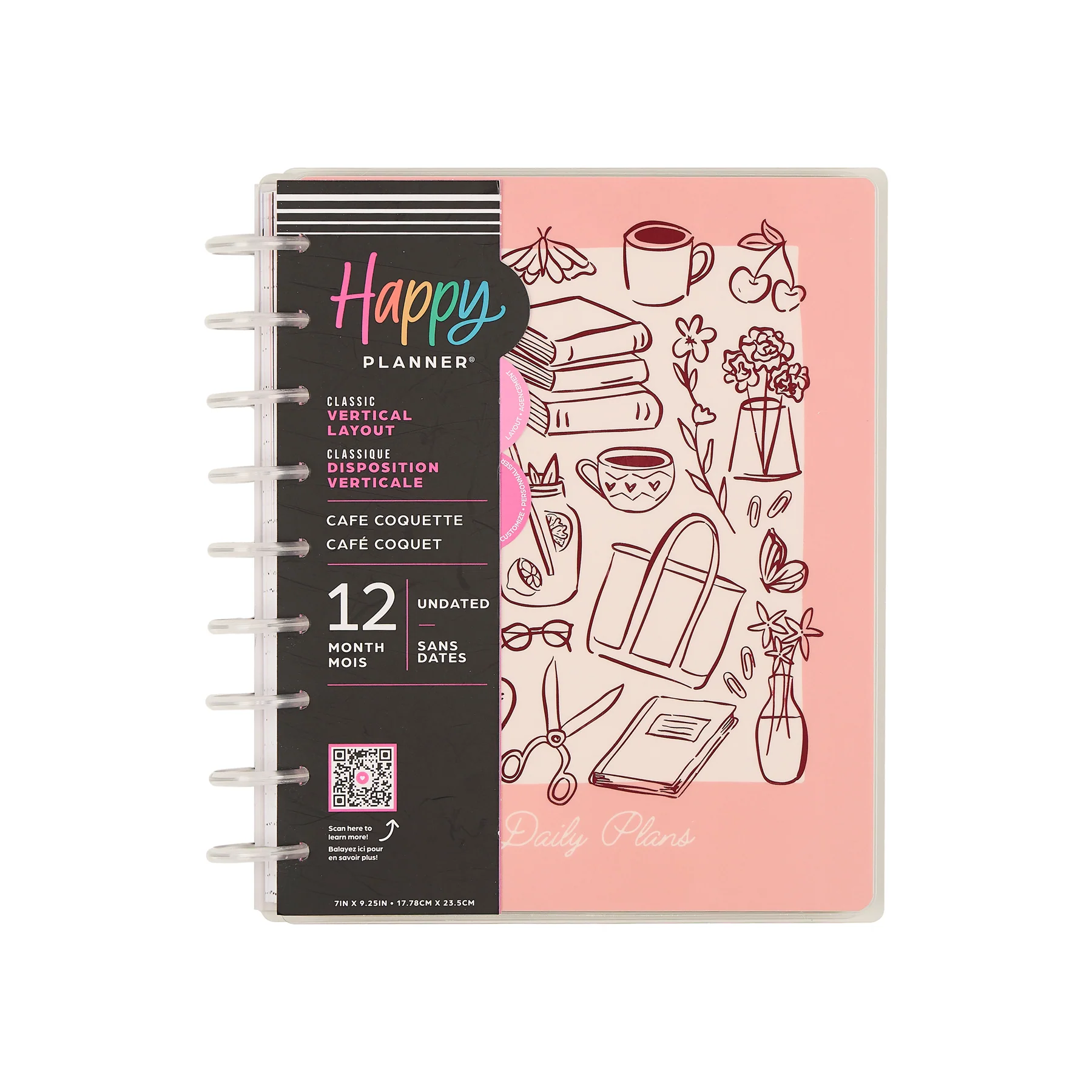 Undated Café Coquette Customizable Planner - Classic Vertical Layout - 12 Months - Image 15