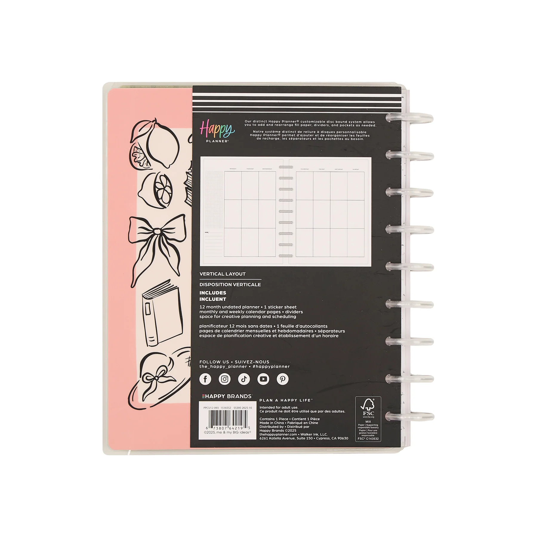 Undated Café Coquette Customizable Planner - Classic Vertical Layout - 12 Months - Image 17