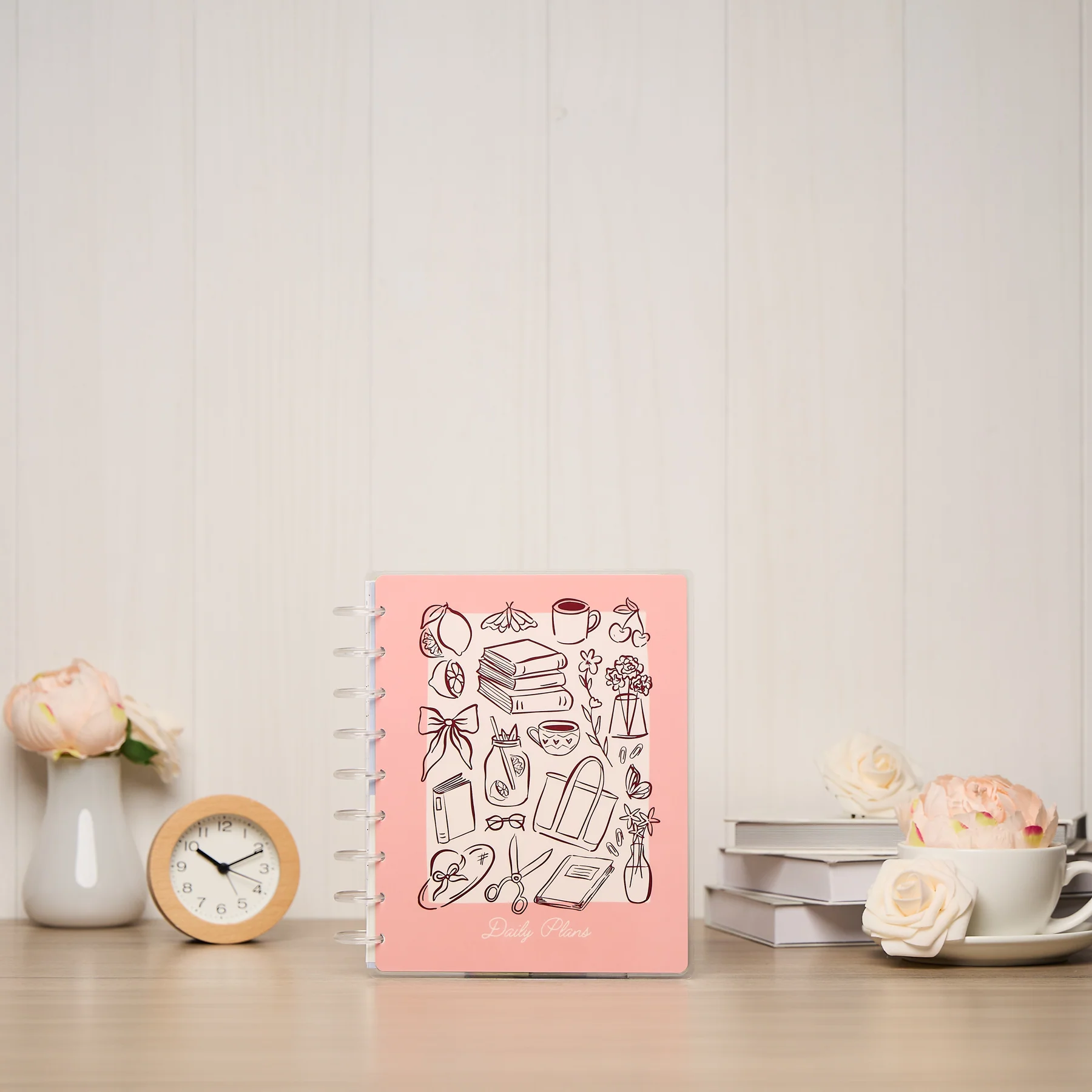 Undated Café Coquette Customizable Planner - Classic Vertical Layout - 12 Months - Image 3