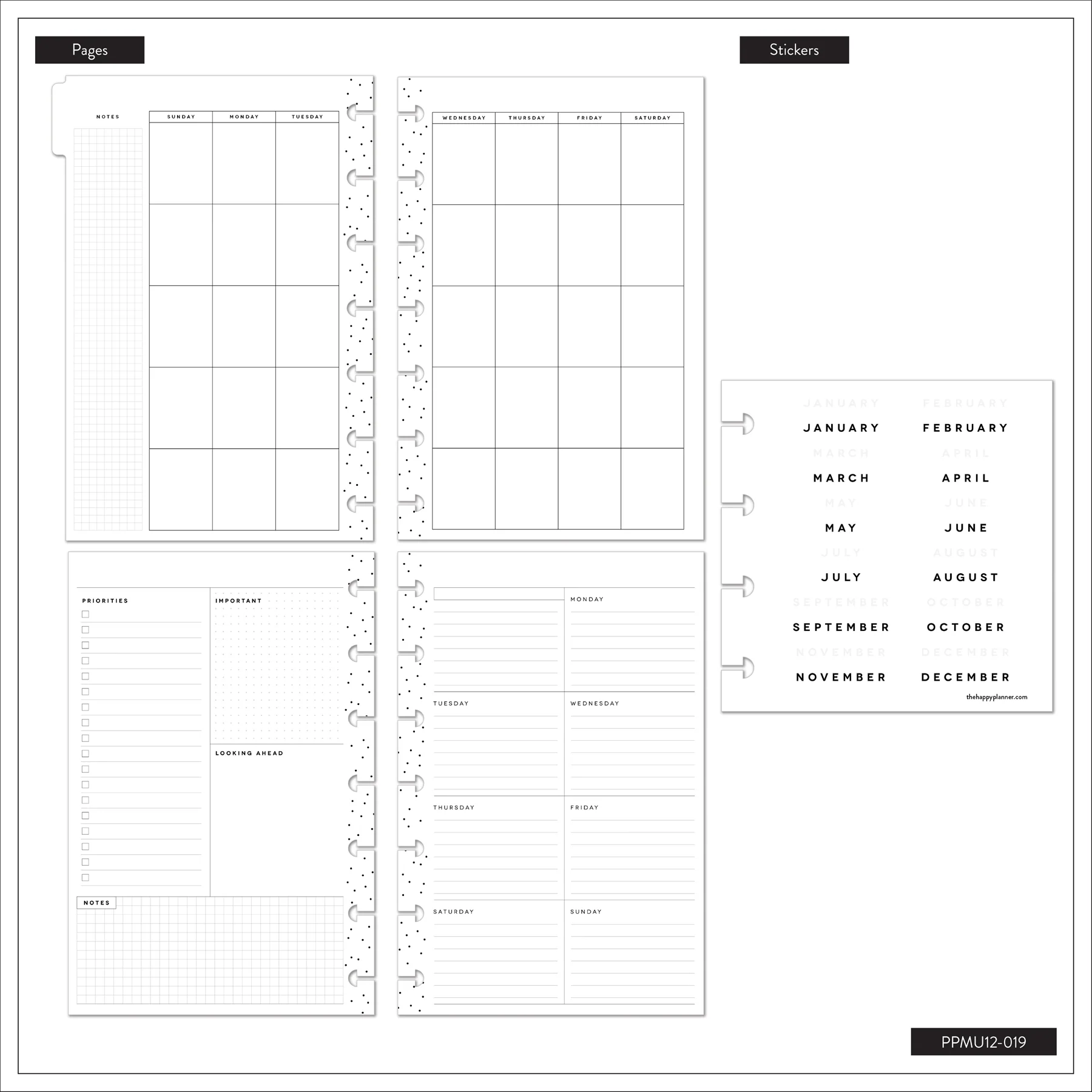 Undated Café Coquette Customizable Planner - Mini Dashboard Layout - 12 Months - Image 16