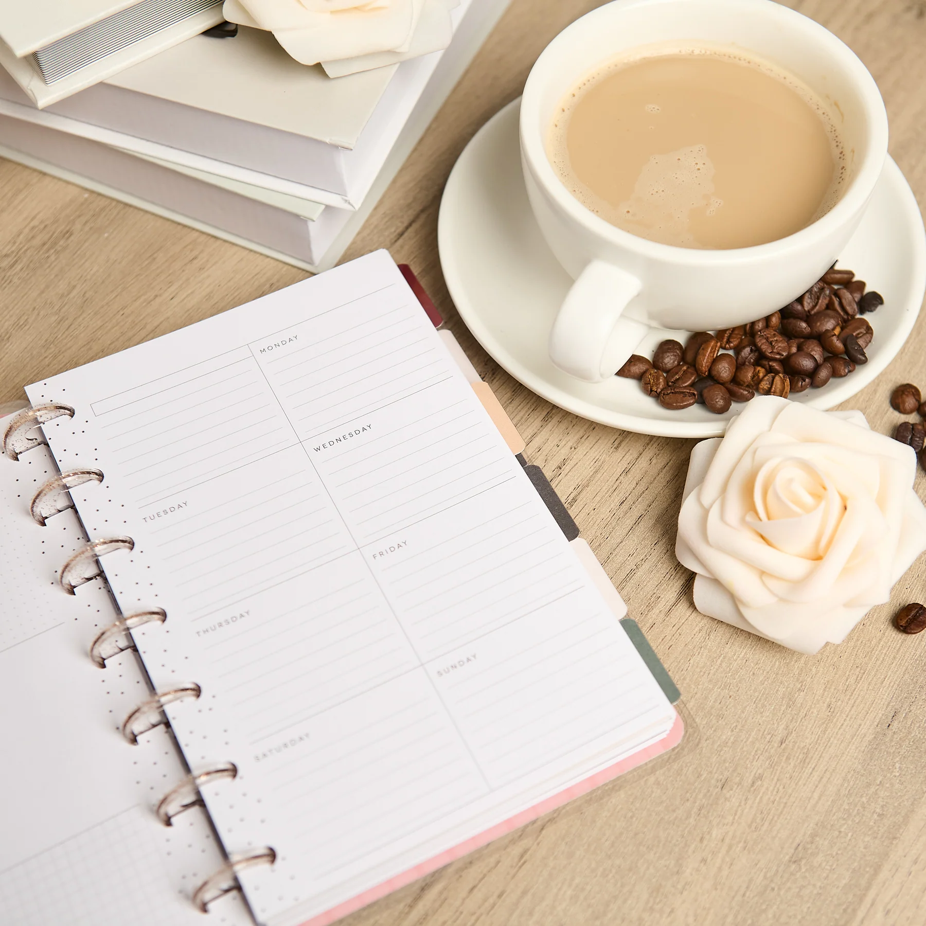 Undated Café Coquette Customizable Planner - Mini Dashboard Layout - 12 Months - Image 9