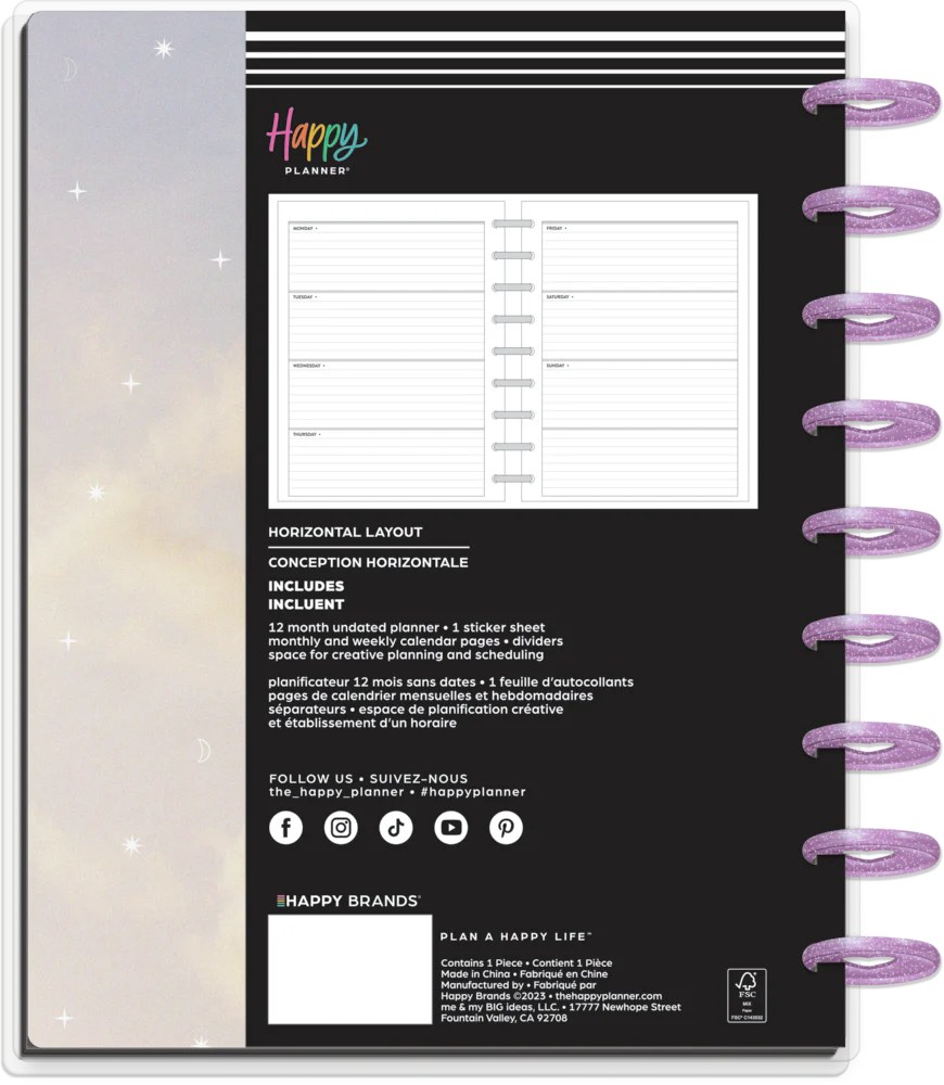 Undated Canyon Sunrise Happy Planner - Classic Horizontal Layout - 12 Months - Image 10