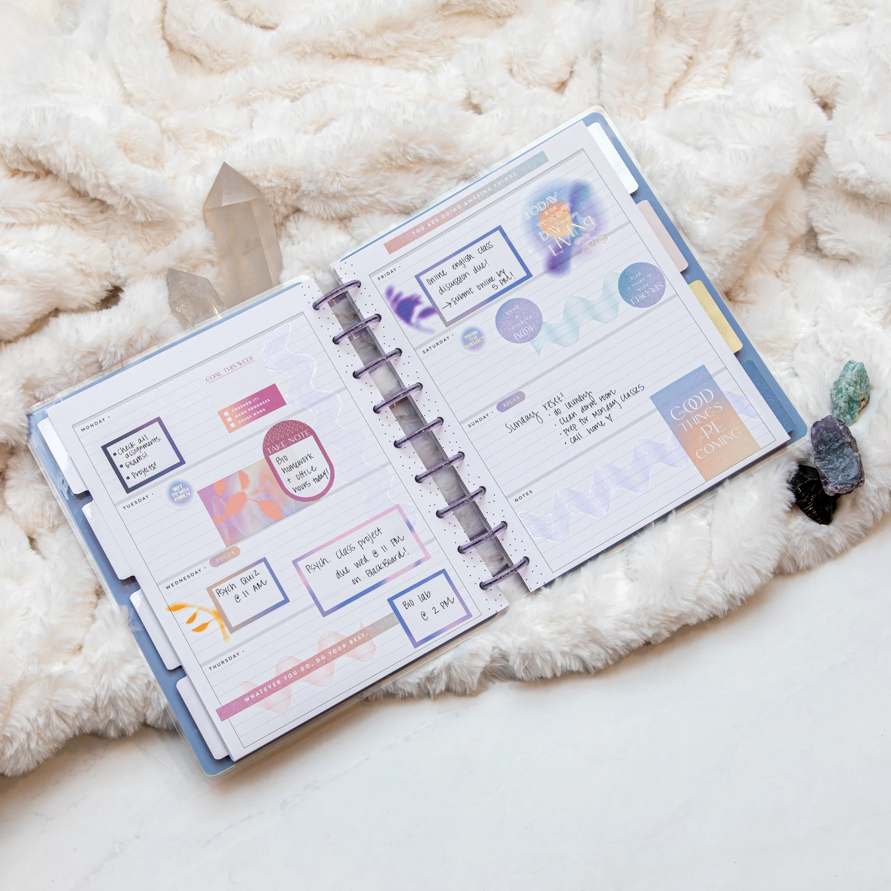 Undated Canyon Sunrise Happy Planner - Classic Horizontal Layout - 12 Months - Image 3