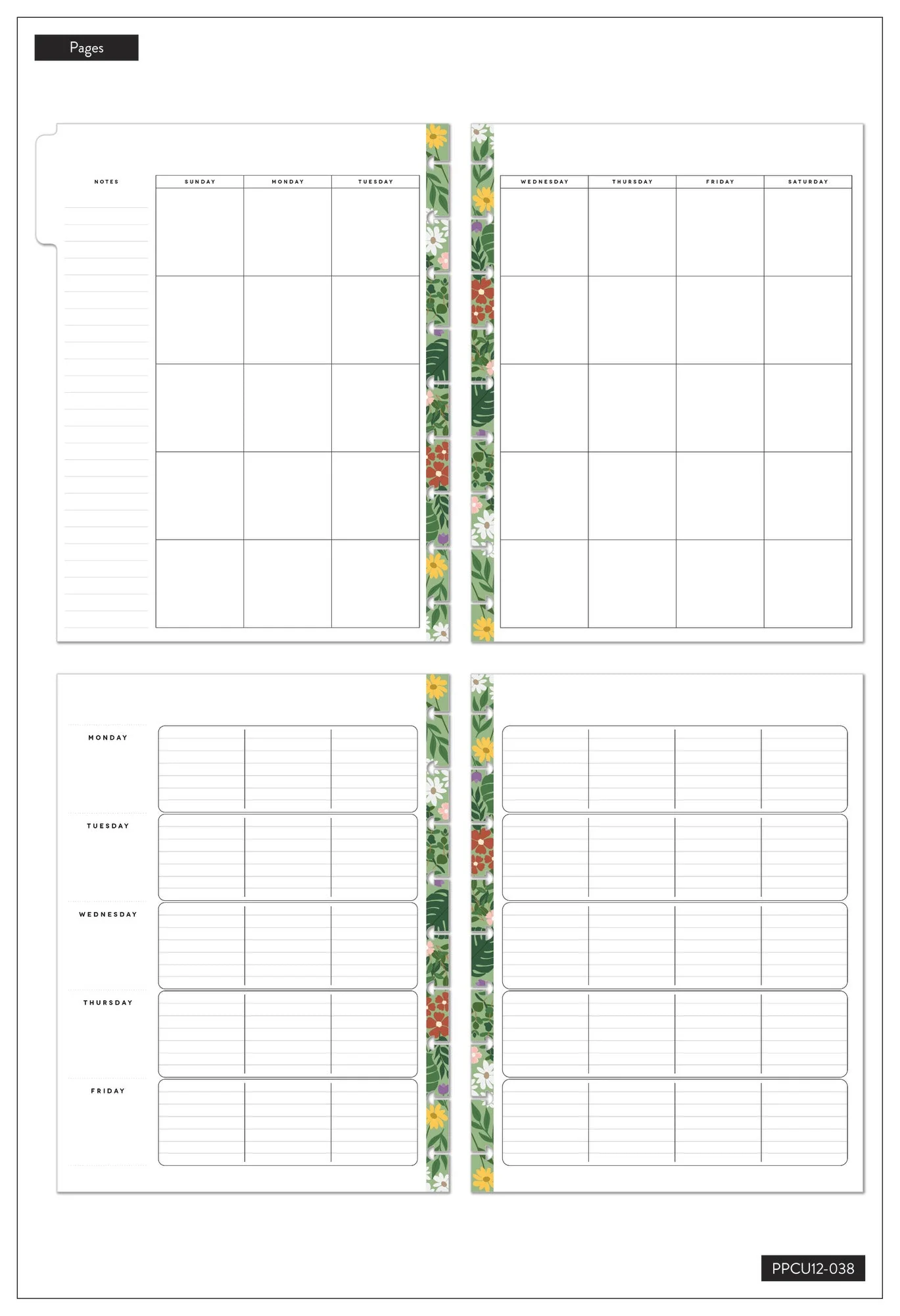 Undated Cute Icons Classic Teacher Happy Planner - 12 Months - Image 7