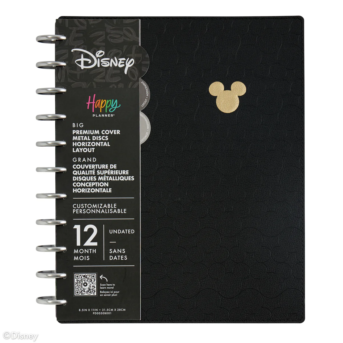 Undated DELUXE Disney Mod Mickey Mouse Customizable Planner -  Big Horizontal Layout - 12 Months - Image 11