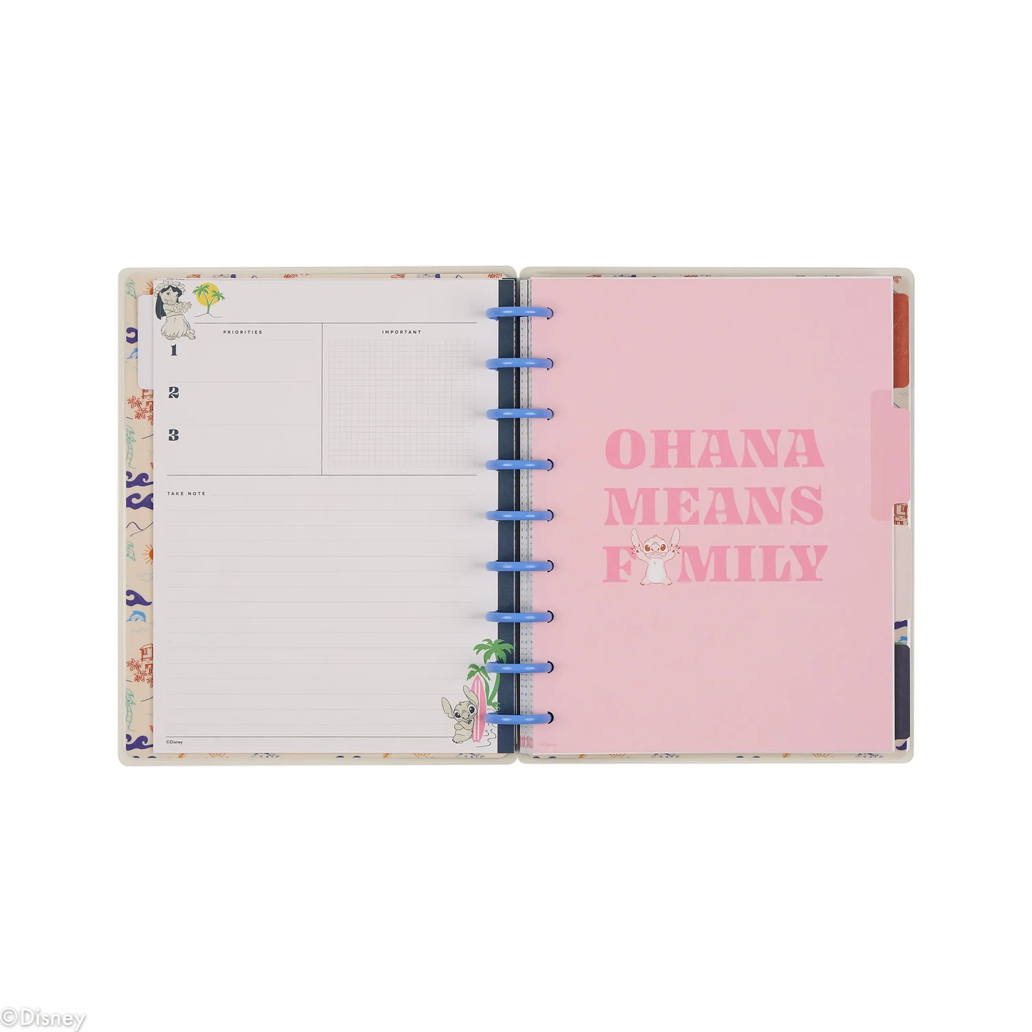 Undated Disney Lilo & Stitch Make Waves Customizable Planner - Classic Vertical Layout - 12 Months - Image 13