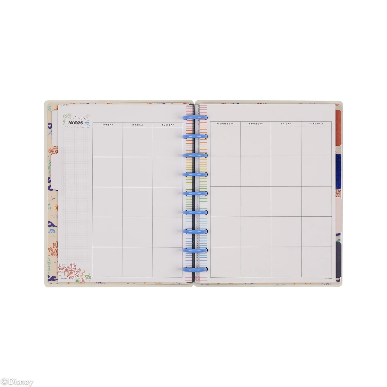 Undated Disney Lilo & Stitch Make Waves Customizable Planner - Classic Vertical Layout - 12 Months - Image 14