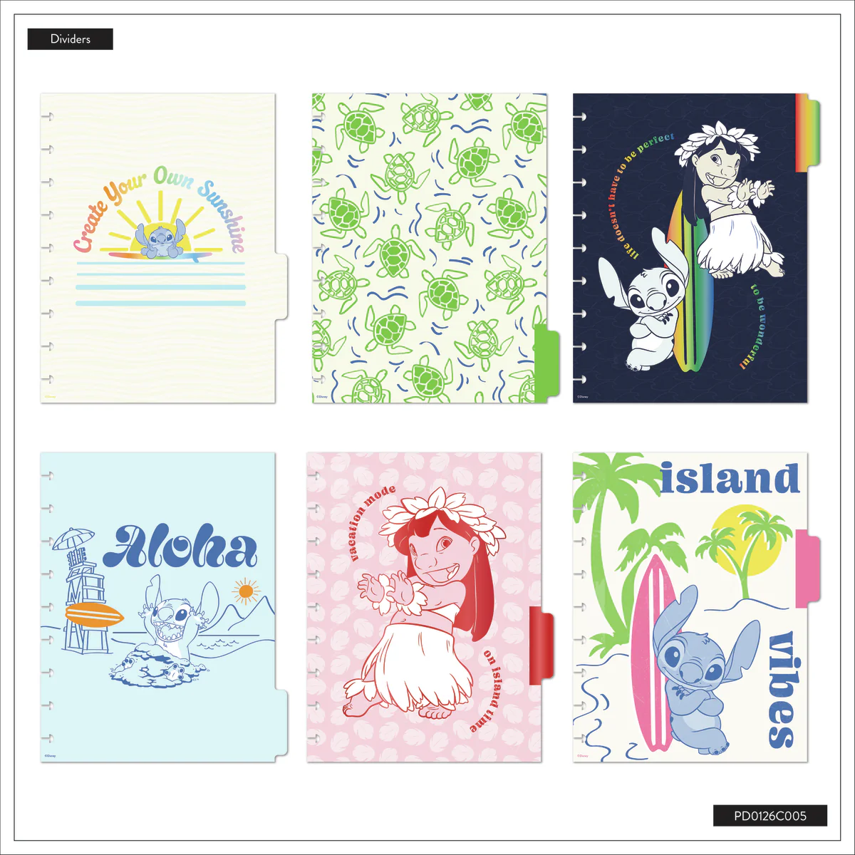 Undated Disney Lilo & Stitch Make Waves Customizable Planner - Classic Vertical Layout - 12 Months - Image 16