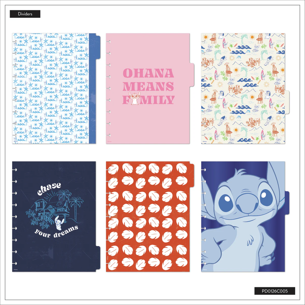 Undated Disney Lilo & Stitch Make Waves Customizable Planner - Classic Vertical Layout - 12 Months - Image 17