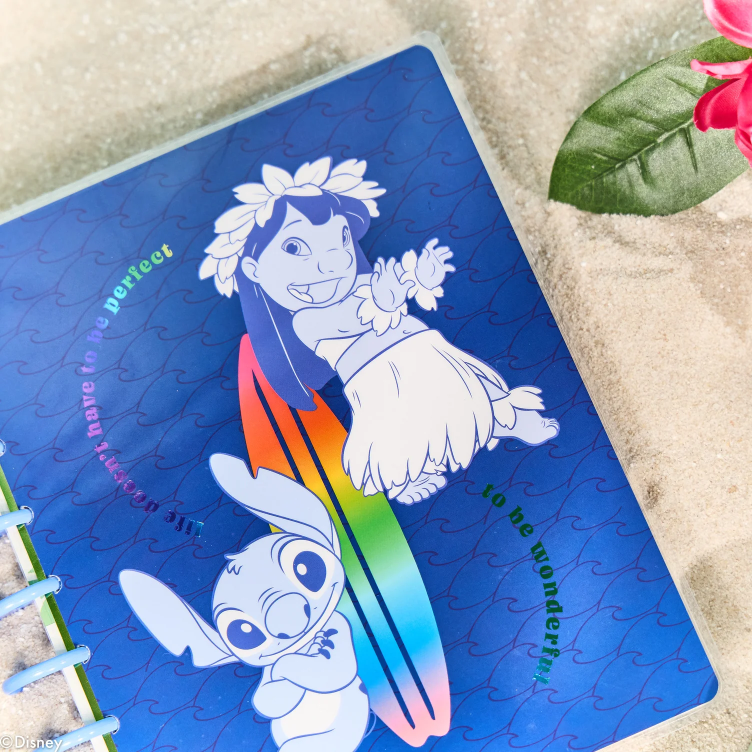 Undated Disney Lilo & Stitch Make Waves Customizable Planner - Classic Vertical Layout - 12 Months - Image 4