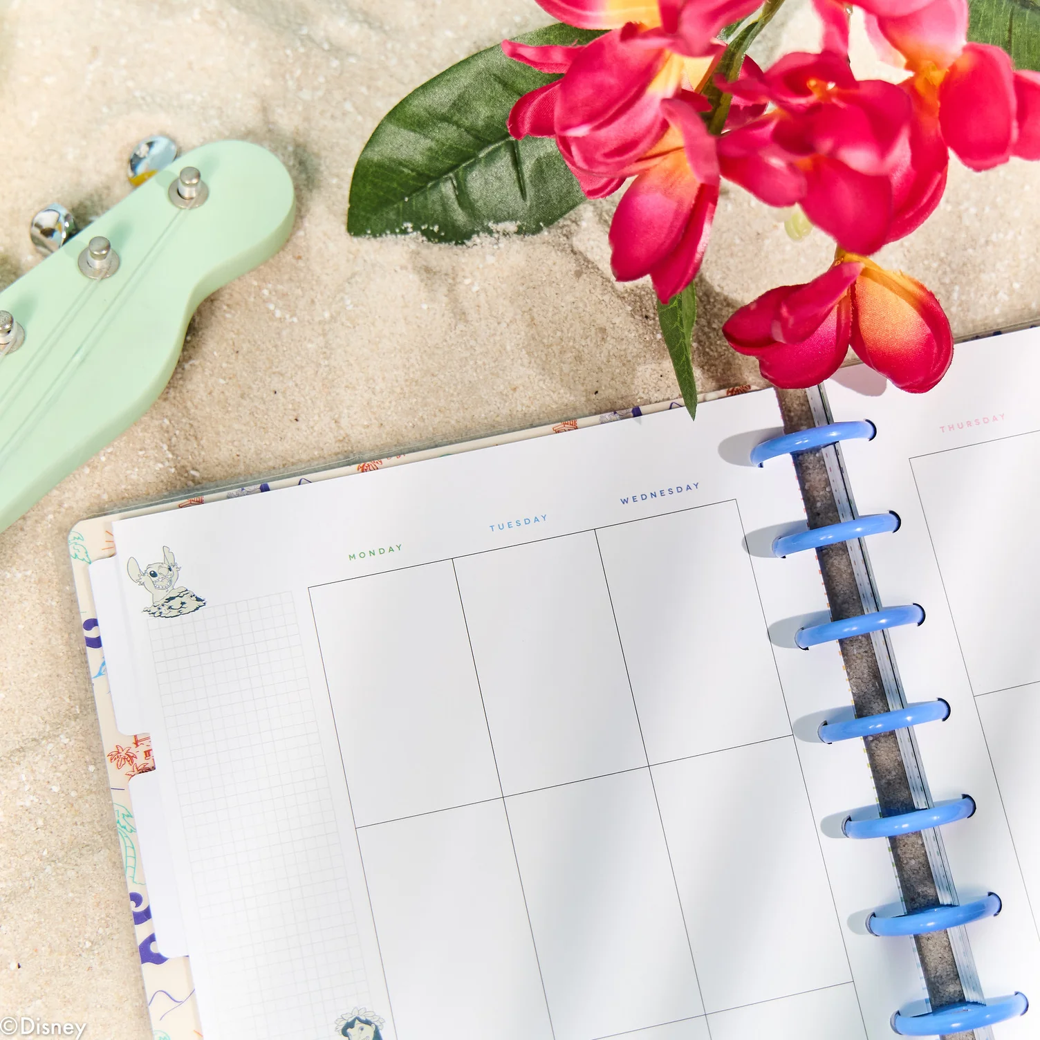 Undated Disney Lilo & Stitch Make Waves Customizable Planner - Classic Vertical Layout - 12 Months - Image 9