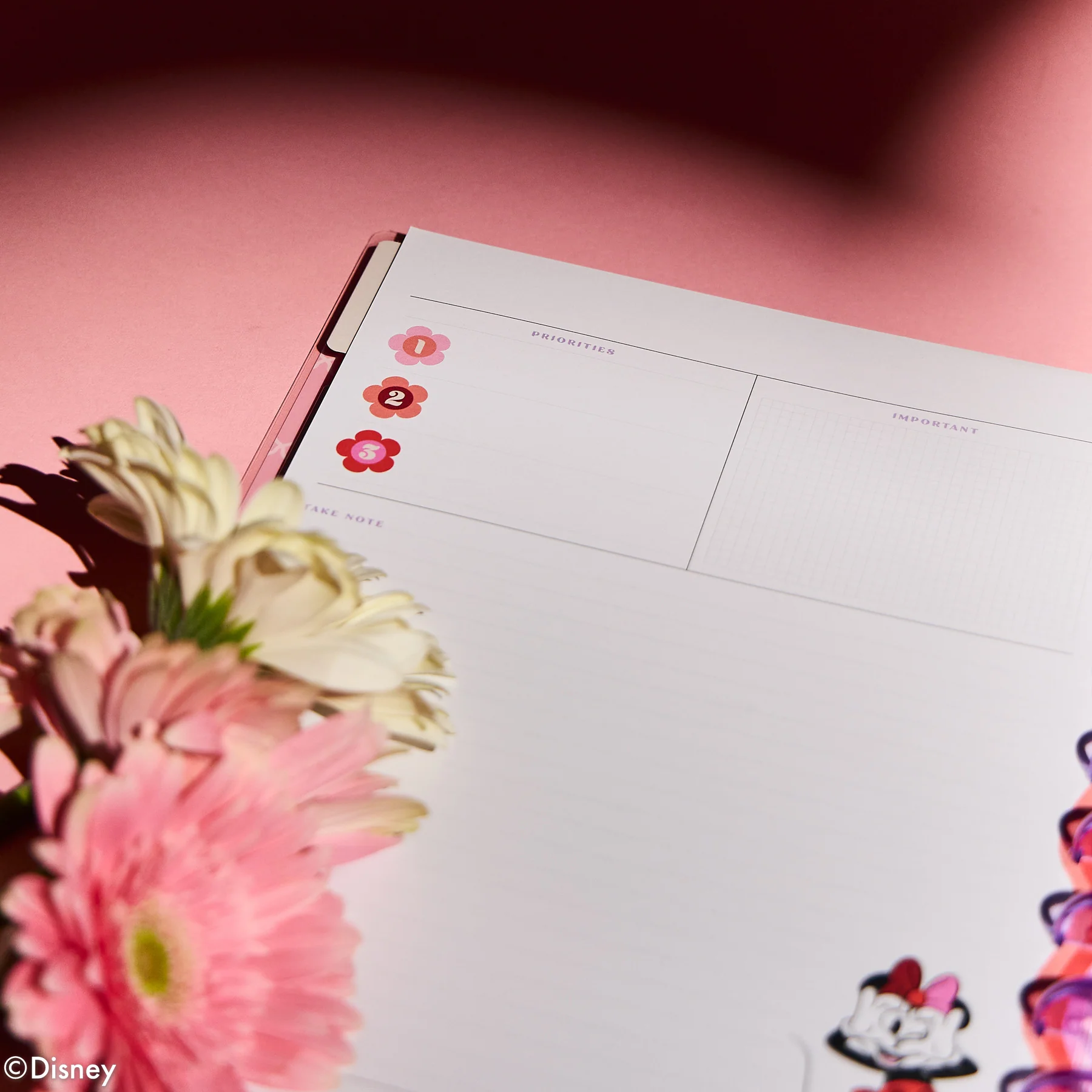Undated Disney Minnie Mouse Bow Happy Customizable Planner - Big Horizontal Layout - 12 Months - Image 13