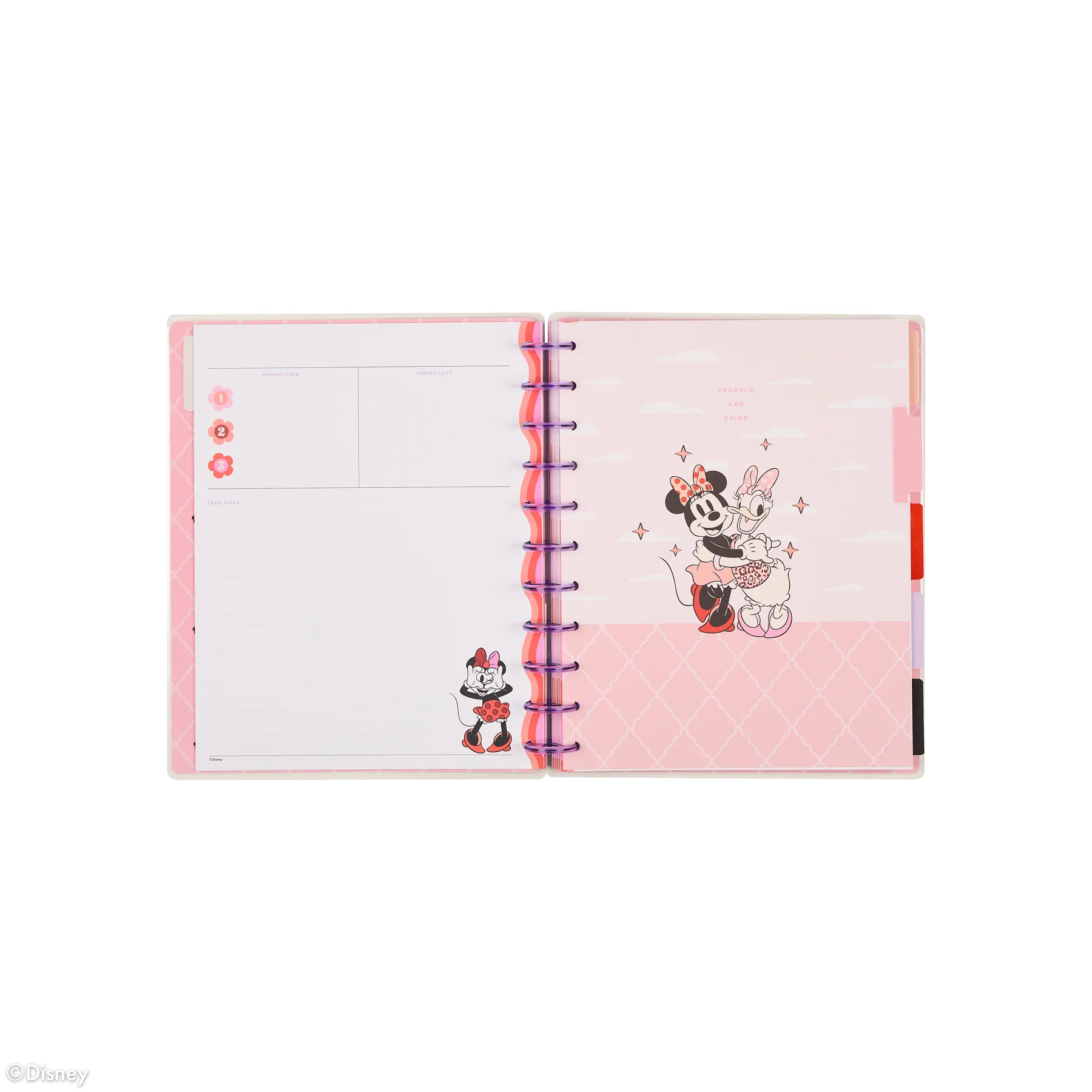 Undated Disney Minnie Mouse Bow Happy Customizable Planner - Big Horizontal Layout - 12 Months - Image 14
