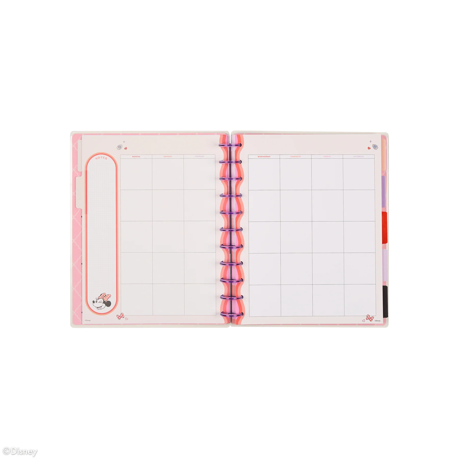 Undated Disney Minnie Mouse Bow Happy Customizable Planner - Big Horizontal Layout - 12 Months - Image 15