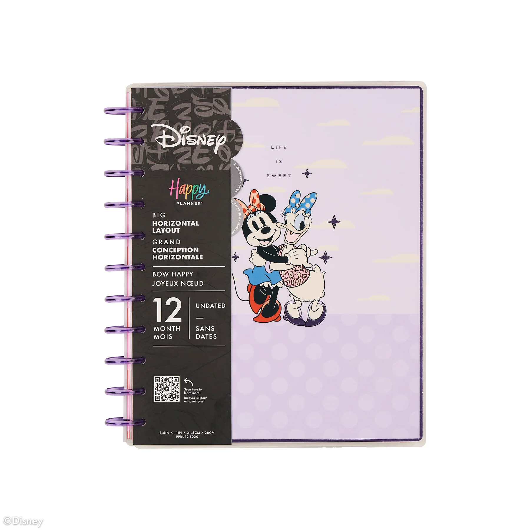 Undated Disney Minnie Mouse Bow Happy Customizable Planner - Big Horizontal Layout - 12 Months - Image 20
