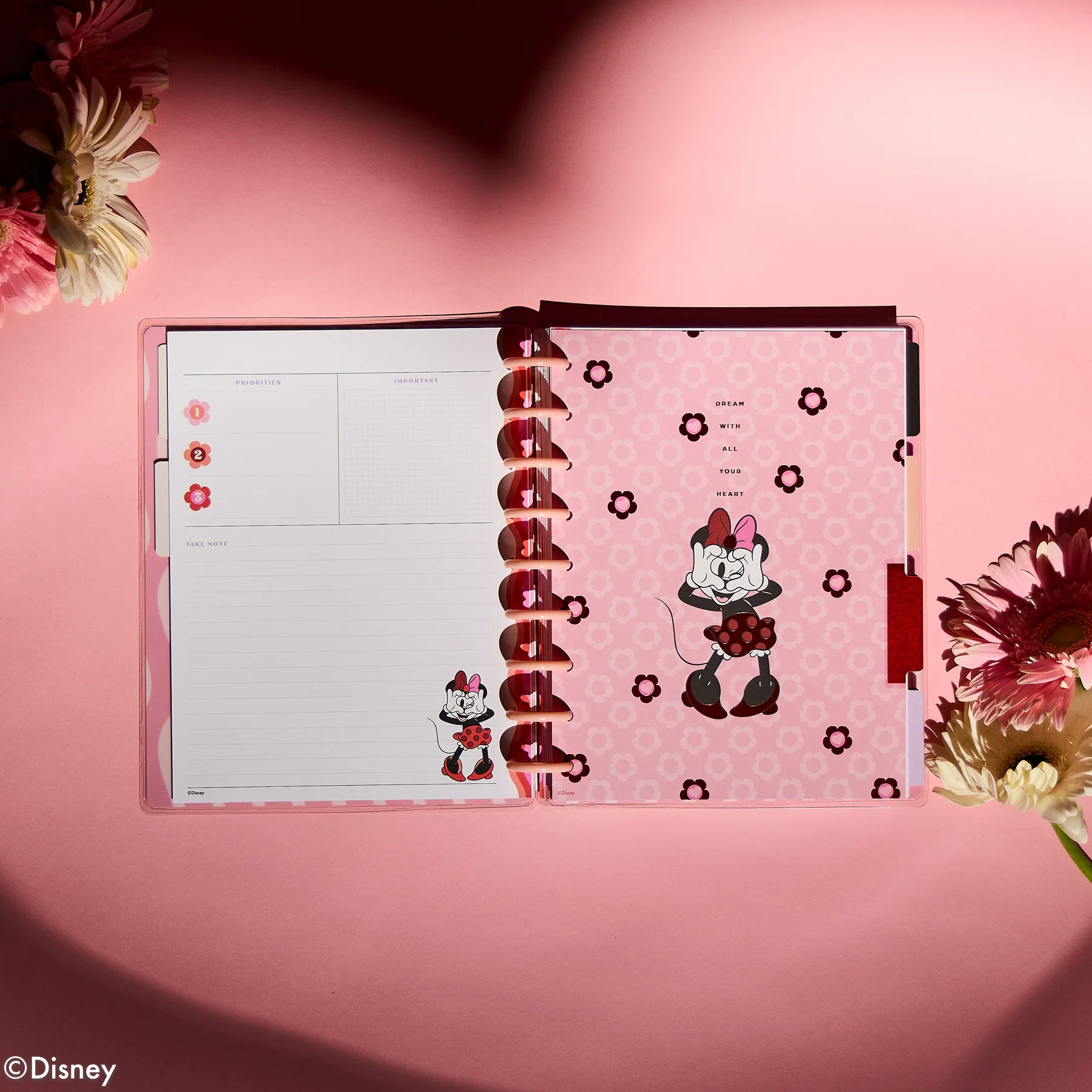 Undated Disney Minnie Mouse Bow Happy Customizable Planner - Classic Dashboard Layout - 12 Months - Image 10