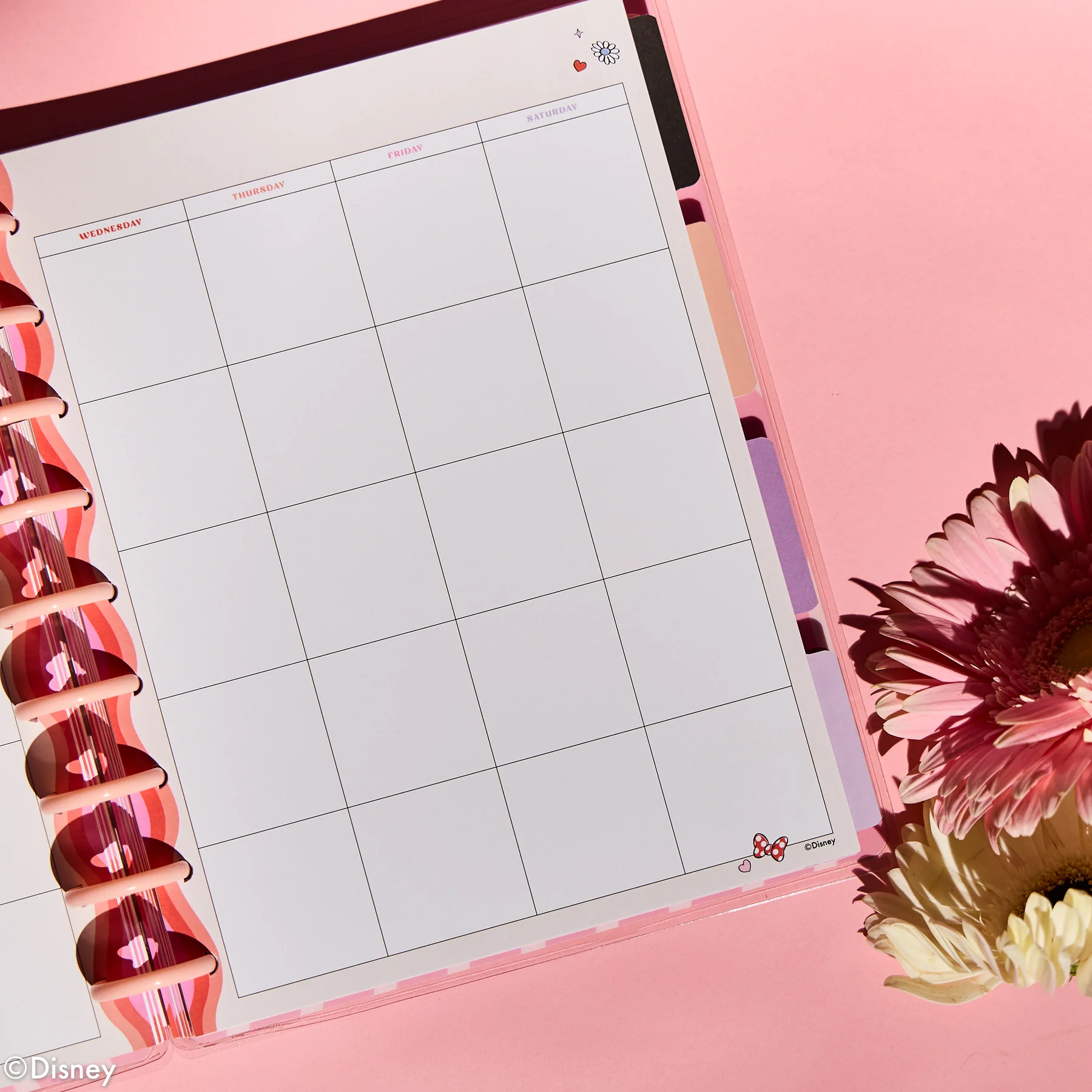 Undated Disney Minnie Mouse Bow Happy Customizable Planner - Classic Dashboard Layout - 12 Months - Image 13