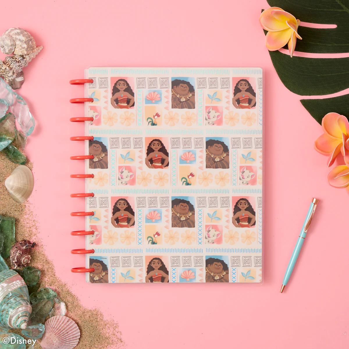 Undated Disney Moana Customizable Planner - Big Vertical Layout - 12 Months - Image 3