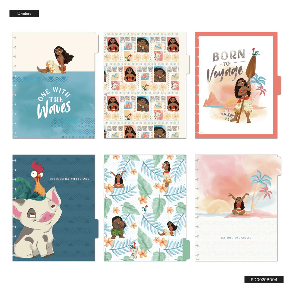Undated Disney Moana Customizable Planner - Big Vertical Layout - 12 Months - Image 5
