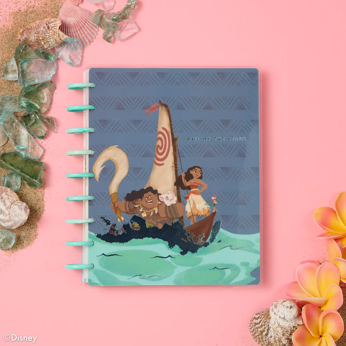 Undated Disney Moana Customizable Planner - Classic Vertical Layout - 12 Months - Image 3