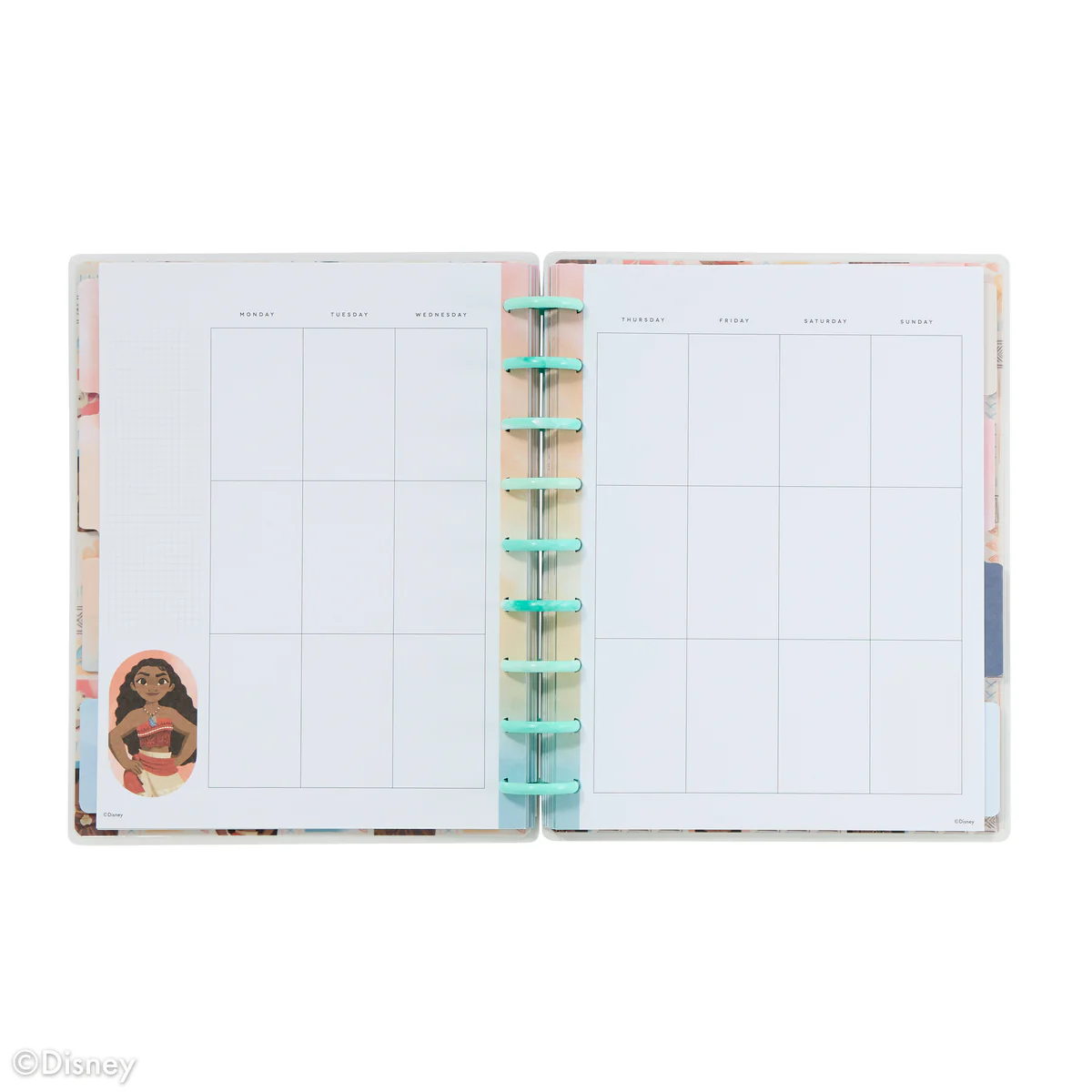 Undated Disney Moana Customizable Planner - Classic Vertical Layout - 12 Months - Image 4