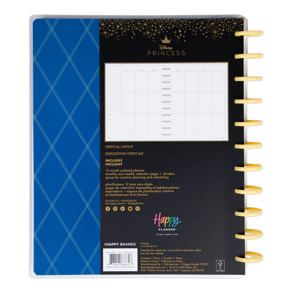 Undated Disney Snow White Happy Planner - Big Vertical Layout - 12 Months - Image 10