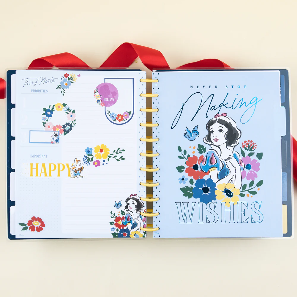 Undated Disney Snow White Happy Planner - Big Vertical Layout - 12 Months - Image 3