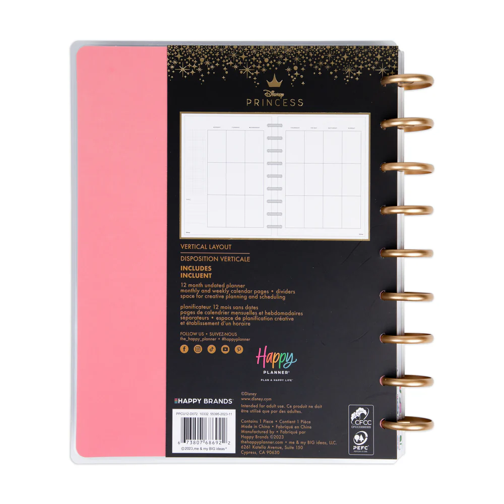 Undated Disney Snow White Wishes Happy Planner - Classic Vertical Layout - 12 Months - Image 10