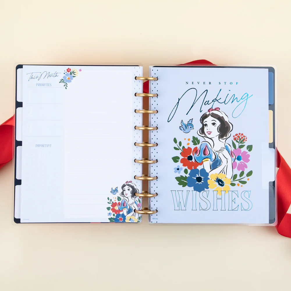 Undated Disney Snow White Wishes Happy Planner - Classic Vertical Layout - 12 Months - Image 3