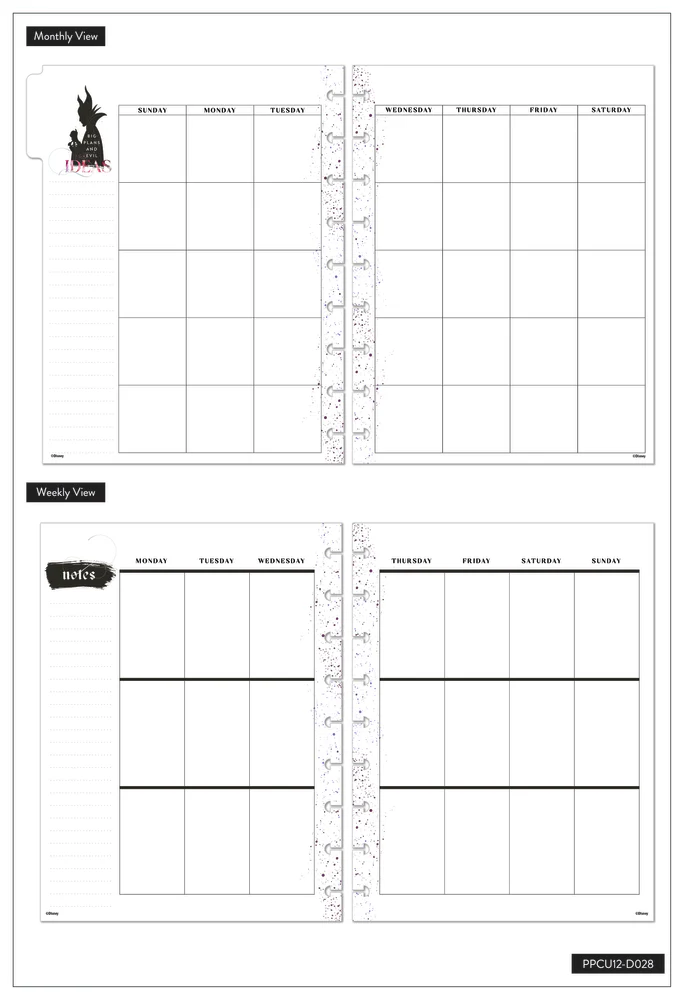 Undated Disney© Villains Classic Vertical Happy Planner - 12 Months - Image 10