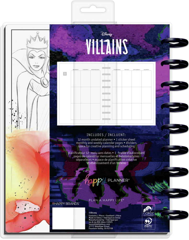Undated Disney© Villains Classic Vertical Happy Planner - 12 Months - Image 11