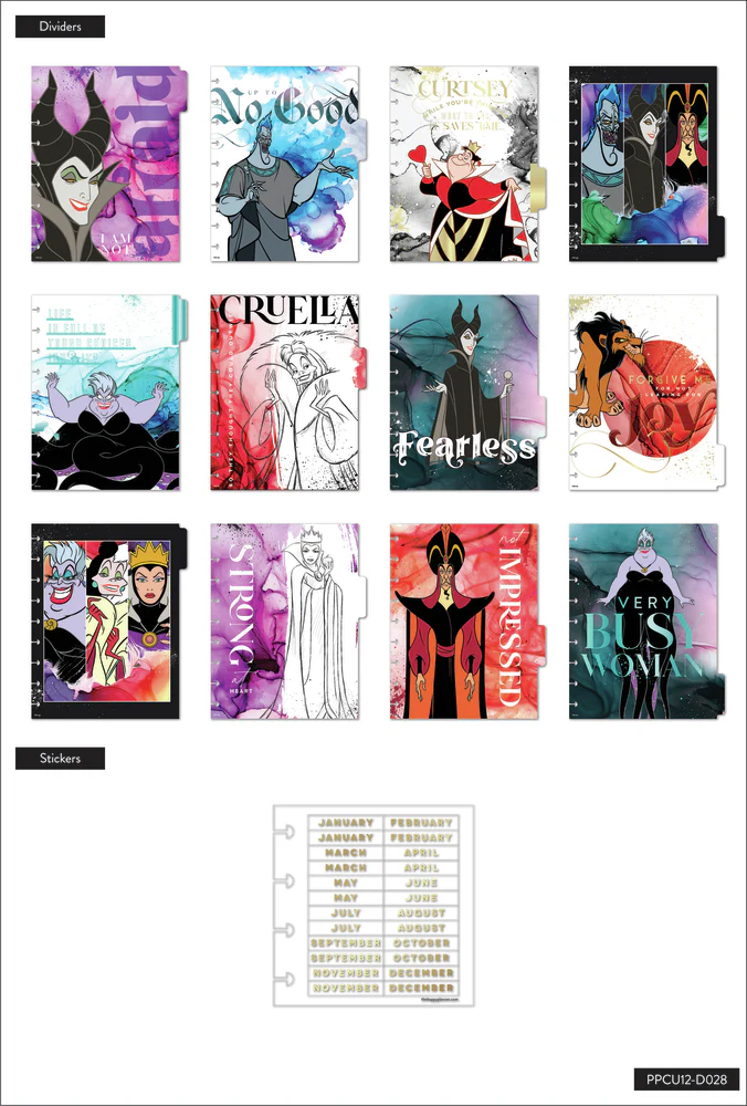 Undated Disney© Villains Classic Vertical Happy Planner - 12 Months - Image 9