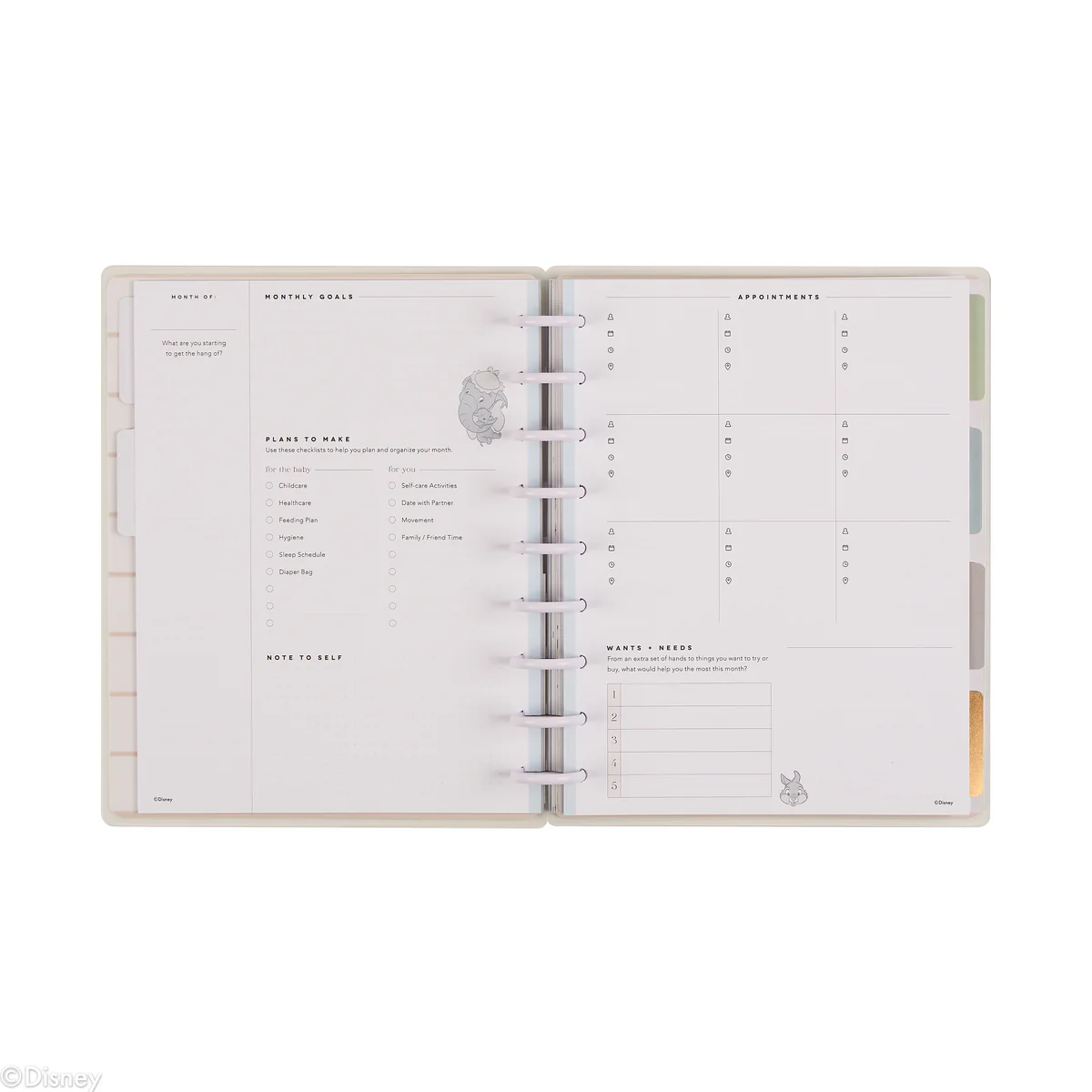 Undated Disney Welcome Little One Customizable Baby Planner - Classic Baby's First Year Layout - 12 Months - Image 16