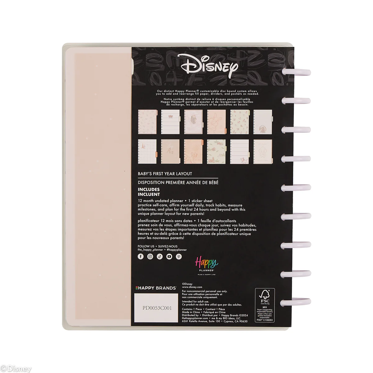 Undated Disney Welcome Little One Customizable Baby Planner - Classic Baby's First Year Layout - 12 Months - Image 42