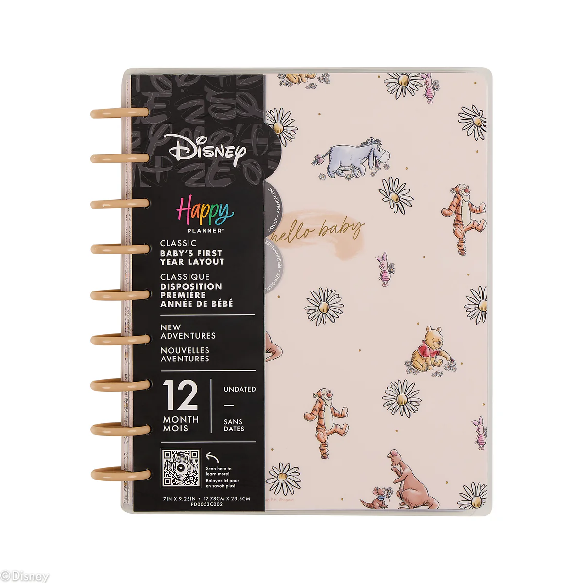 Undated Disney Winnie the Pooh Customizable Baby Planner -  Classic Baby's First Year Layout - 12 Months - Image 39