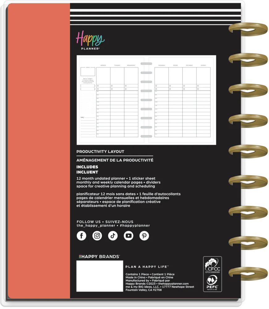 Undated Everybody's Business Happy Planner - Classic Productivity Layout - 12 Months - Image 11