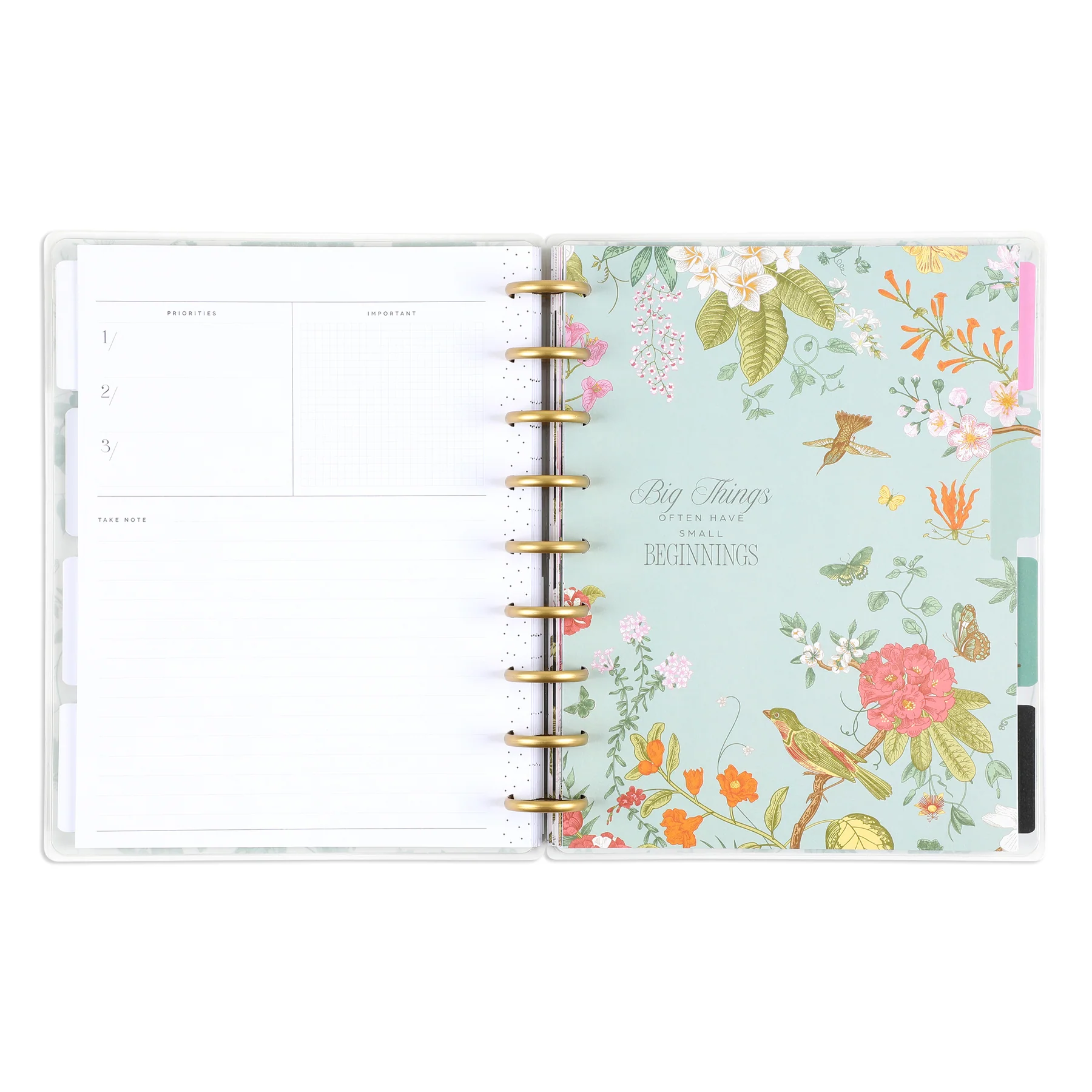 Undated Feathers & Flowers Happy Planner - Classic Vertical Layout - 12 Months - Image 2