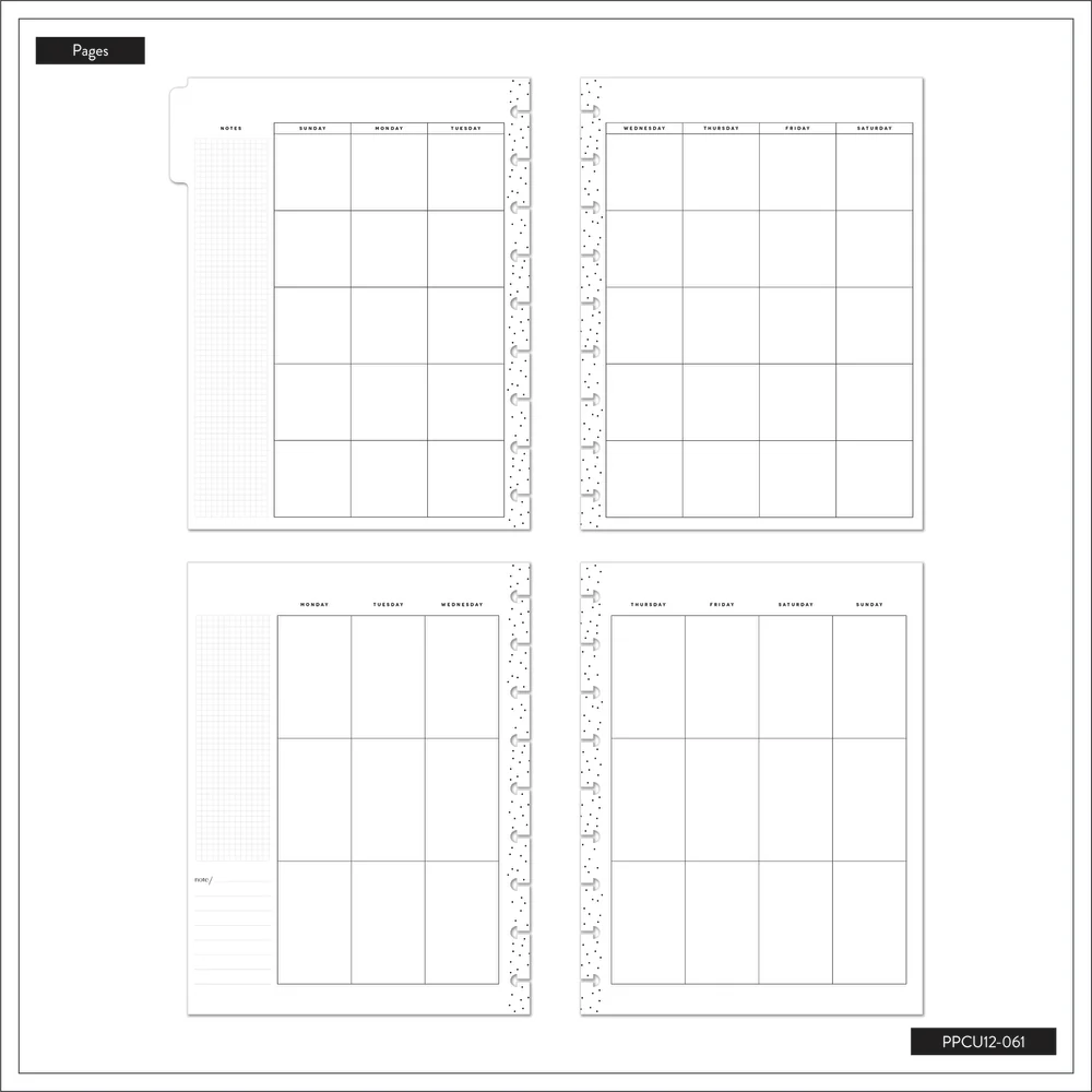 Undated Feathers & Flowers Happy Planner - Classic Vertical Layout - 12 Months - Image 8