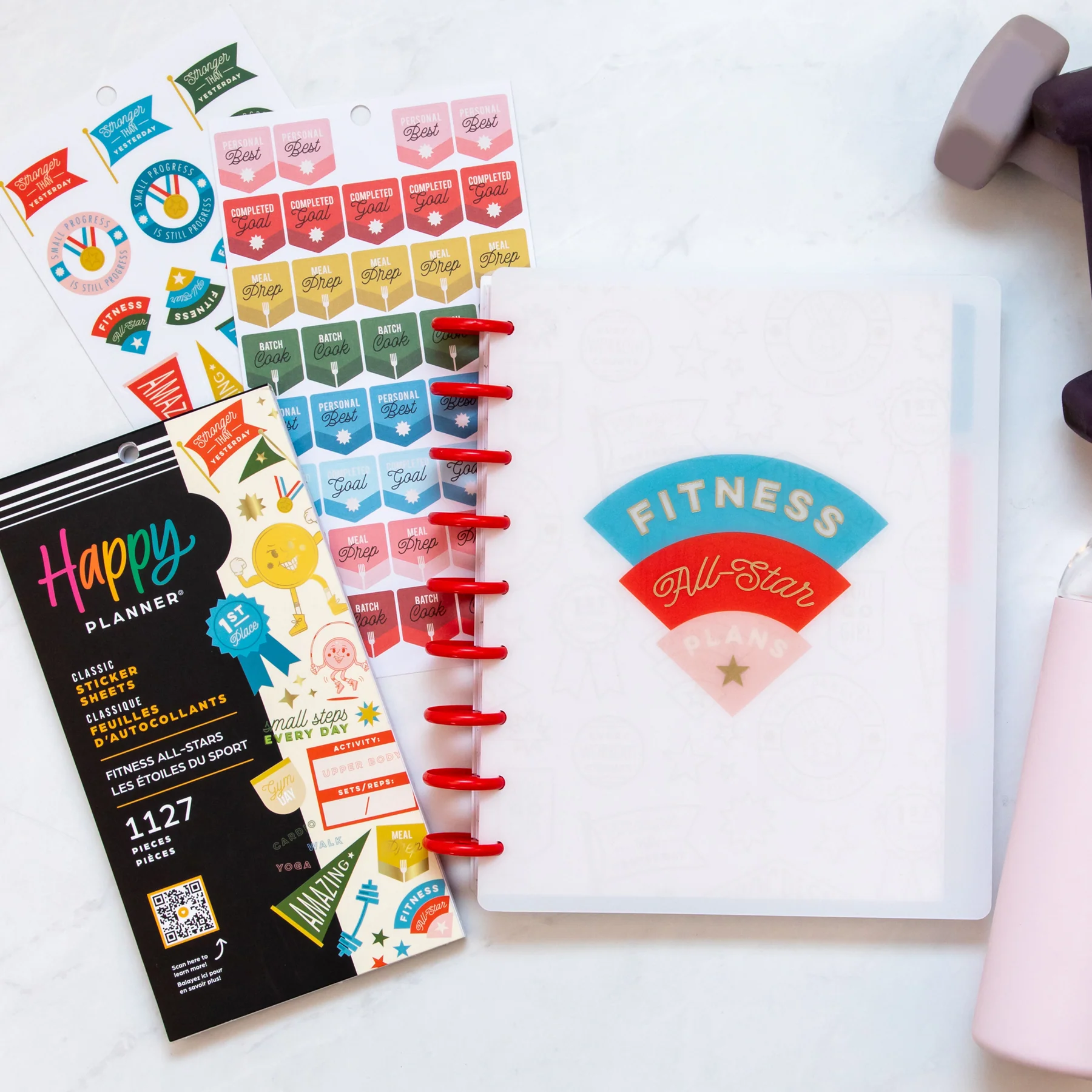 Undated Fitness All Stars Happy Planner - Classic Fitness Layout - 12 Months - Image 4