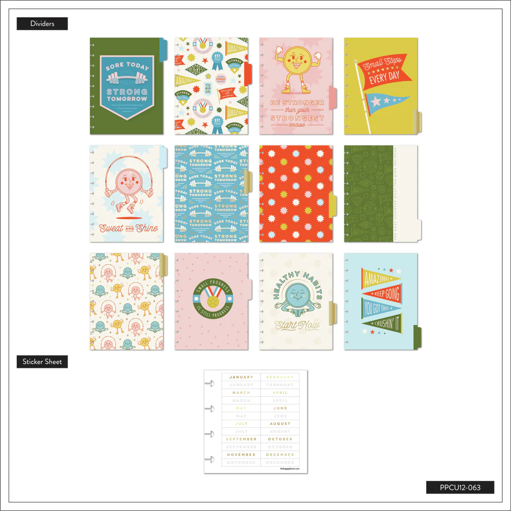 Undated Fitness All Stars Happy Planner - Classic Fitness Layout - 12 Months - Image 8