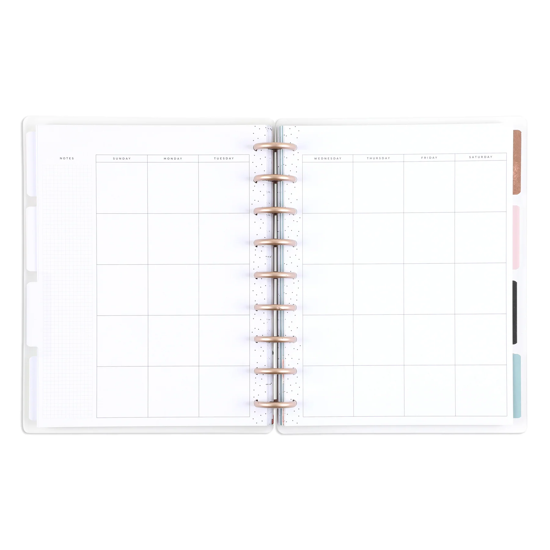 Undated Gathered Flowers Frosted Happy Planner - Classic Dashboard Layout - 12 Months - Image 6